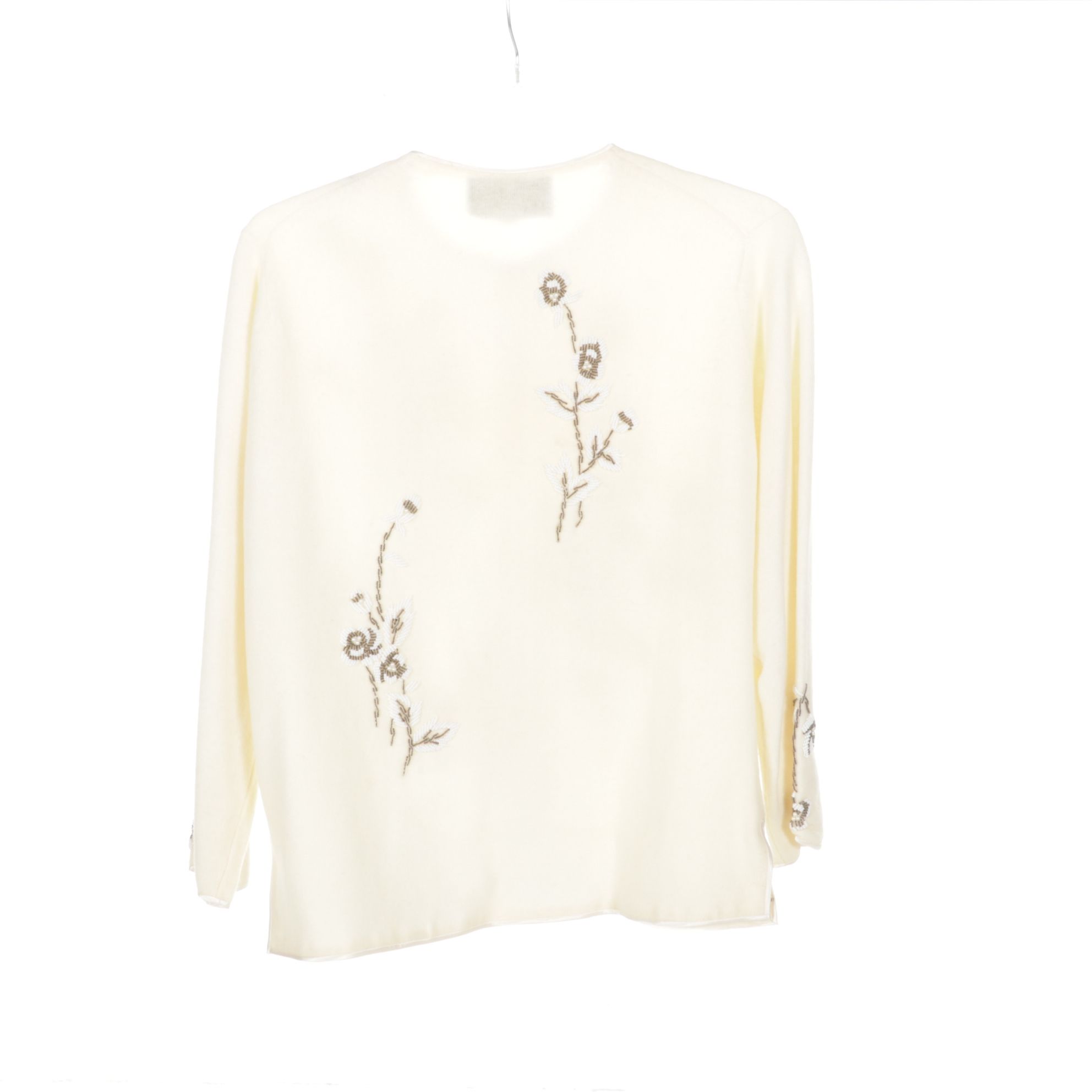 Chinese Reversible Brocade Jacket with Crochet Bucket Bag and Beaded Cardigan