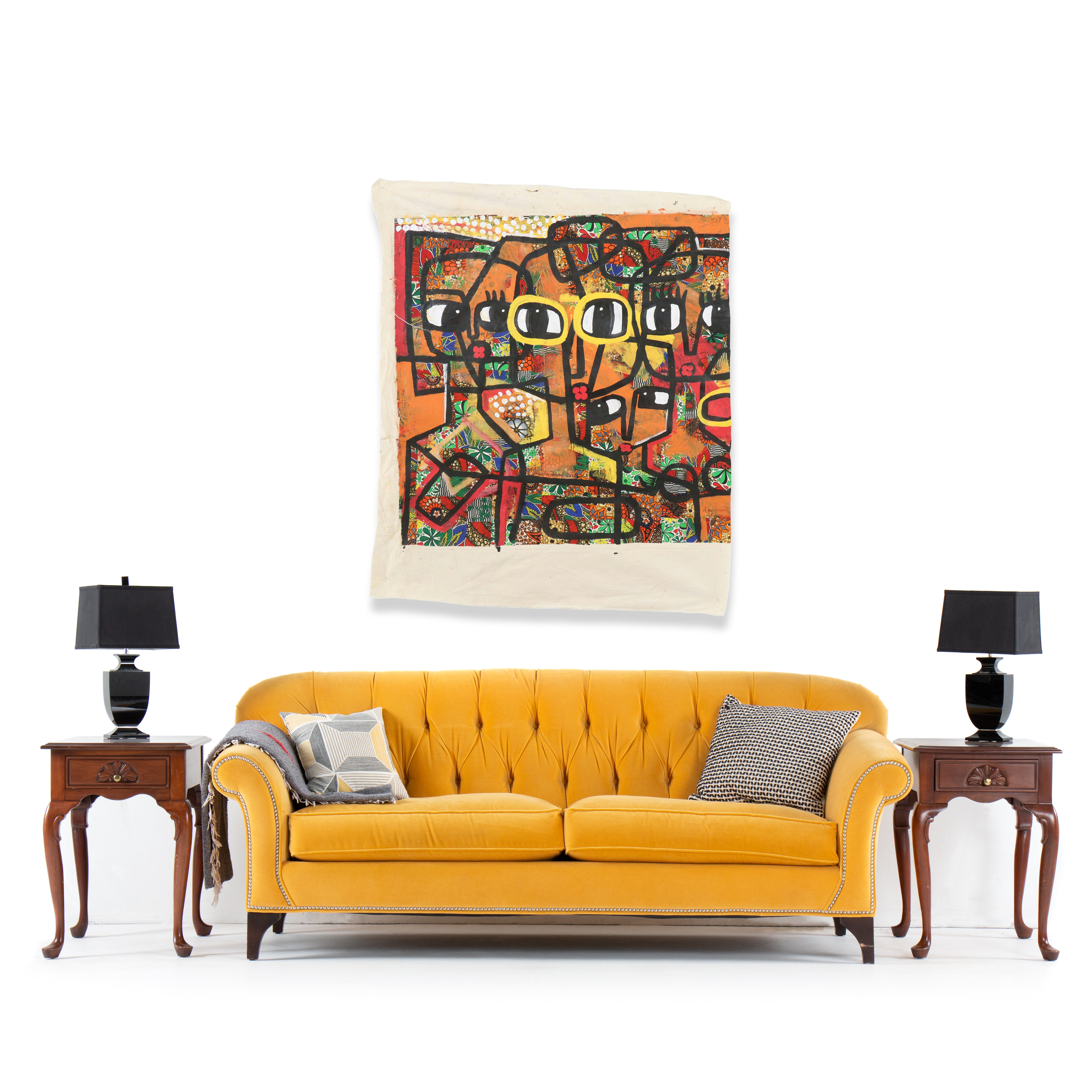 Abiola Idowu Stylized Collage Portrait "Beautiful Community I," 2024