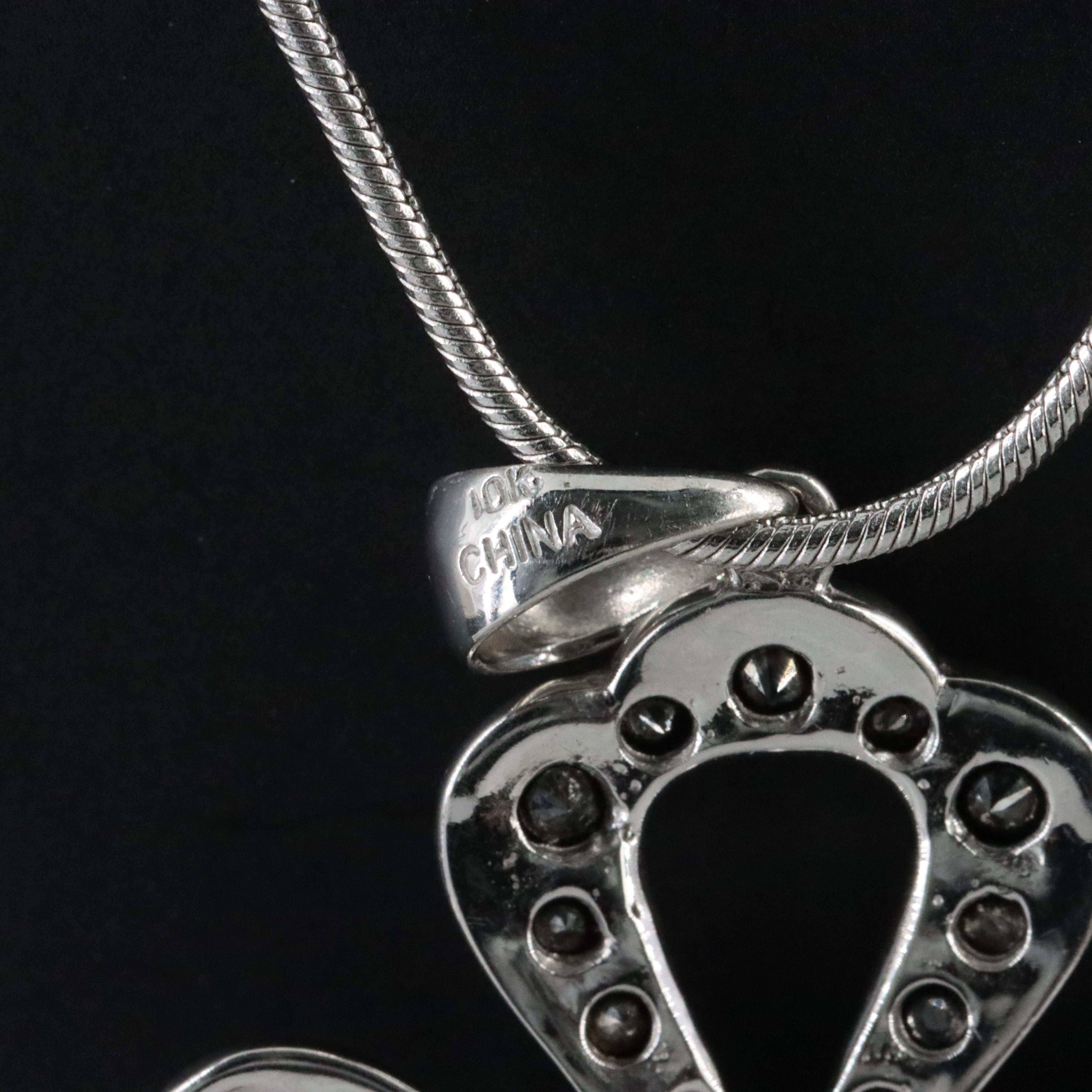 10K 2.30 CTW Diamond Cross on 14K Necklace with Fancy Black Diamonds