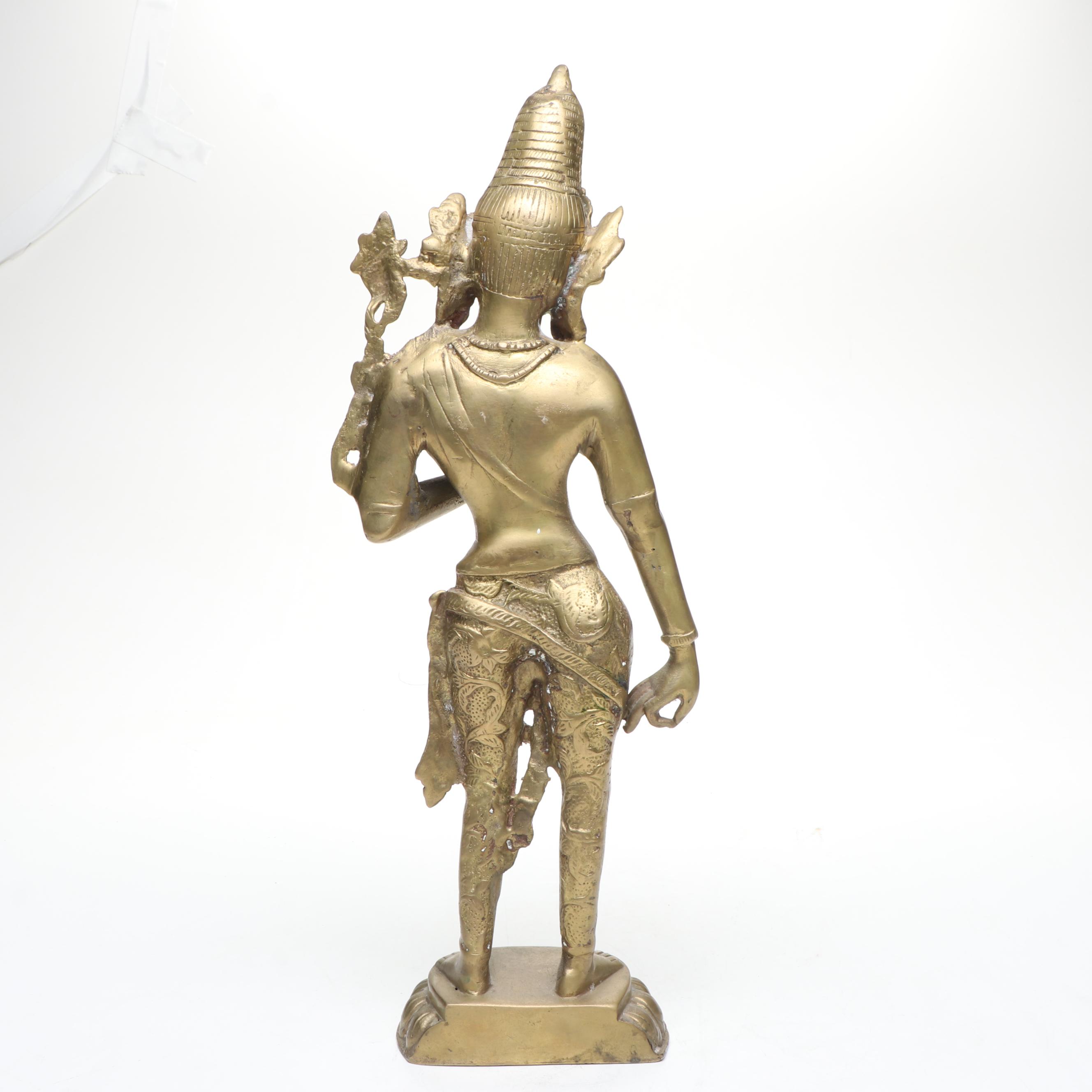 Tibetan Buddhist Deity Tara Brass Figure