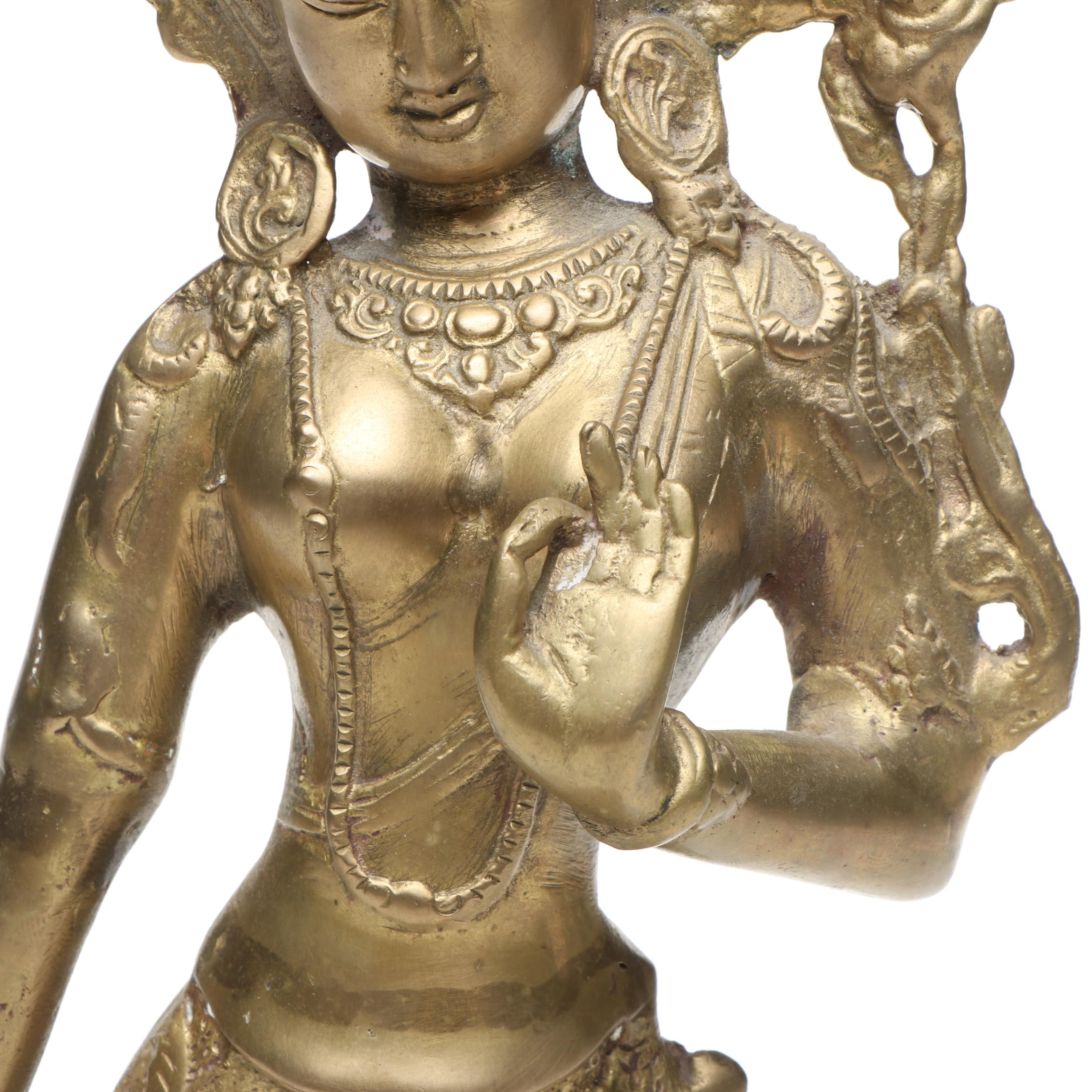 Tibetan Buddhist Deity Tara Brass Figure