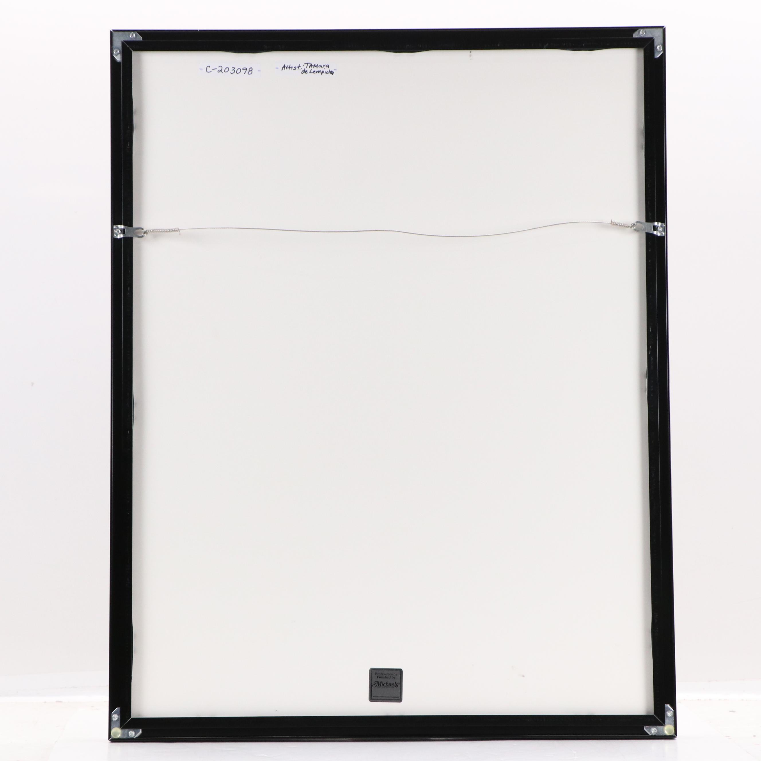 Giclée After Tamara de Lempicka "Young Lady With Gloves"