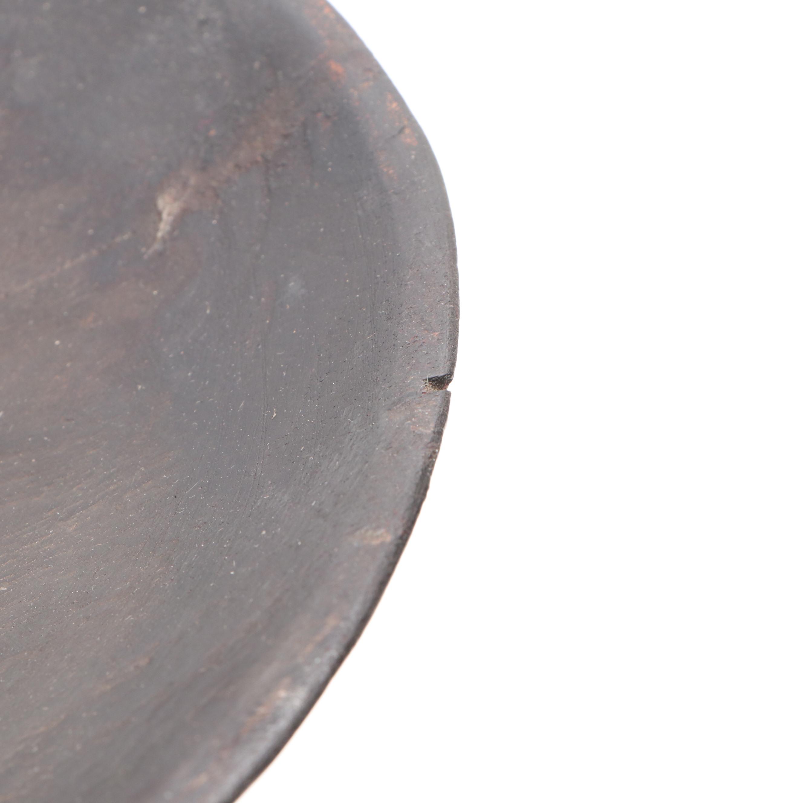 Indian Nagaland Plates on Wooden Fluted Stand