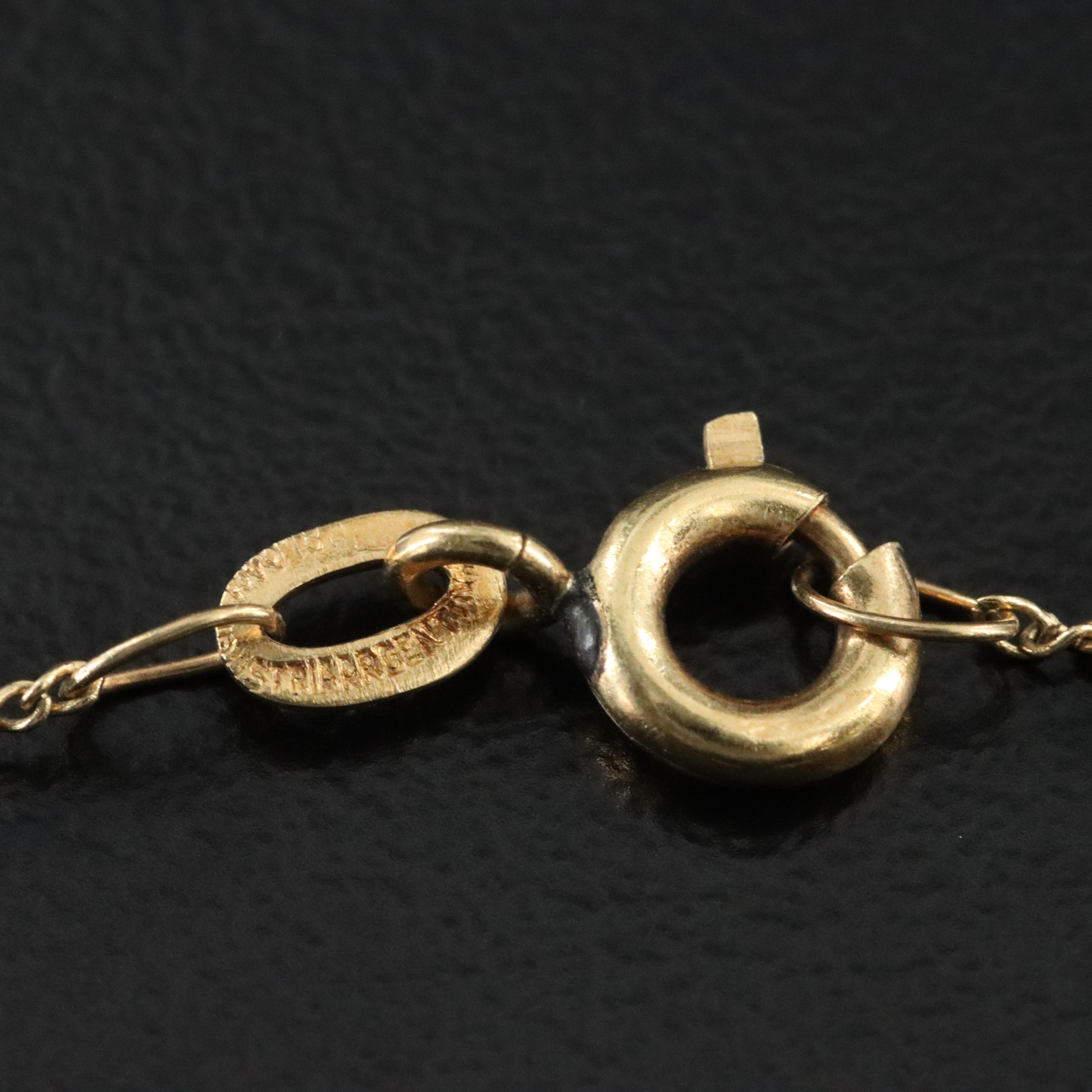 18K Rhodochrosite and Diamond Pendant Necklace