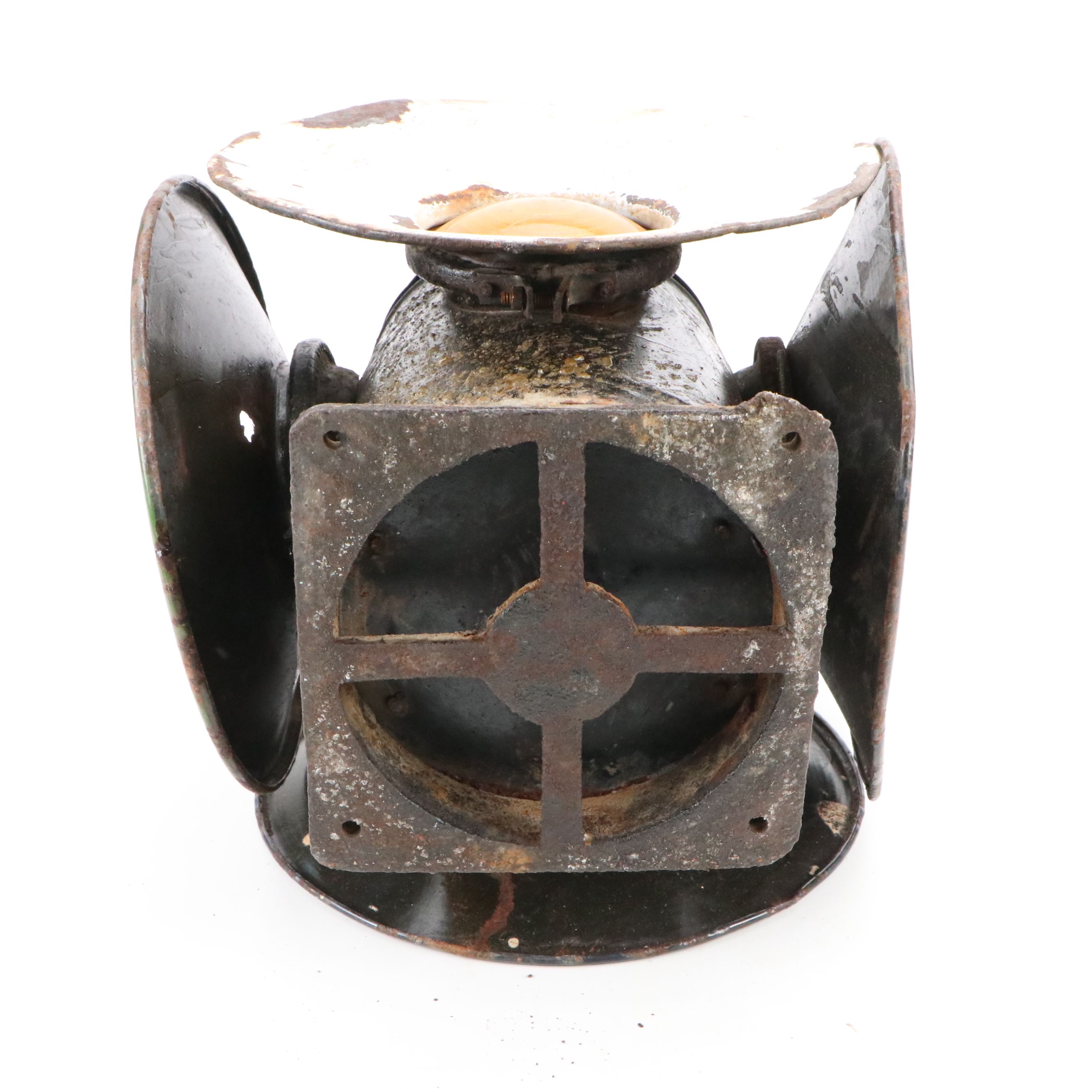 Railroad 4-Way Switch Signal Lamp, Early to Mid-20th Century