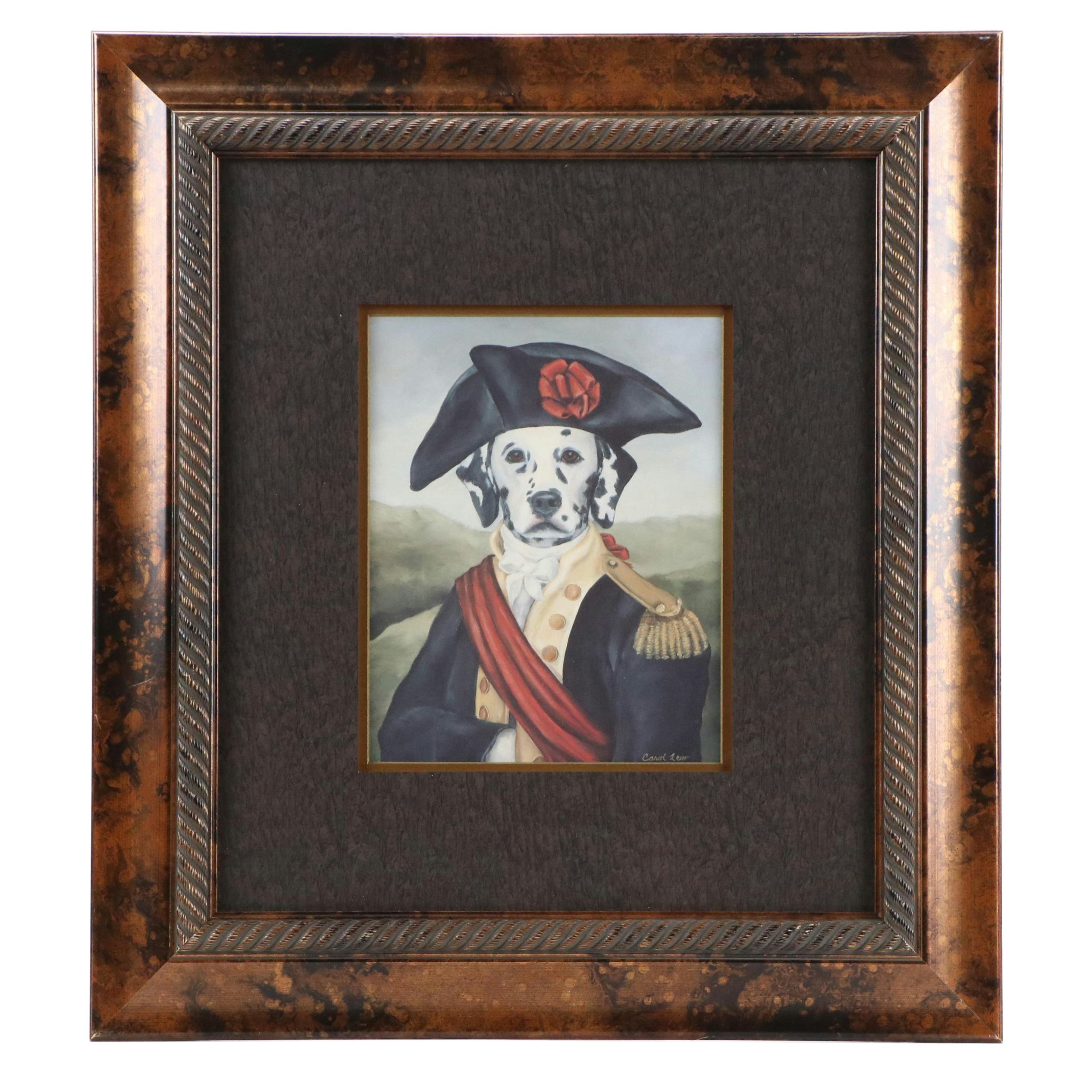 After Carol Lew Offset Lithograph of Anthropomorphic Dog