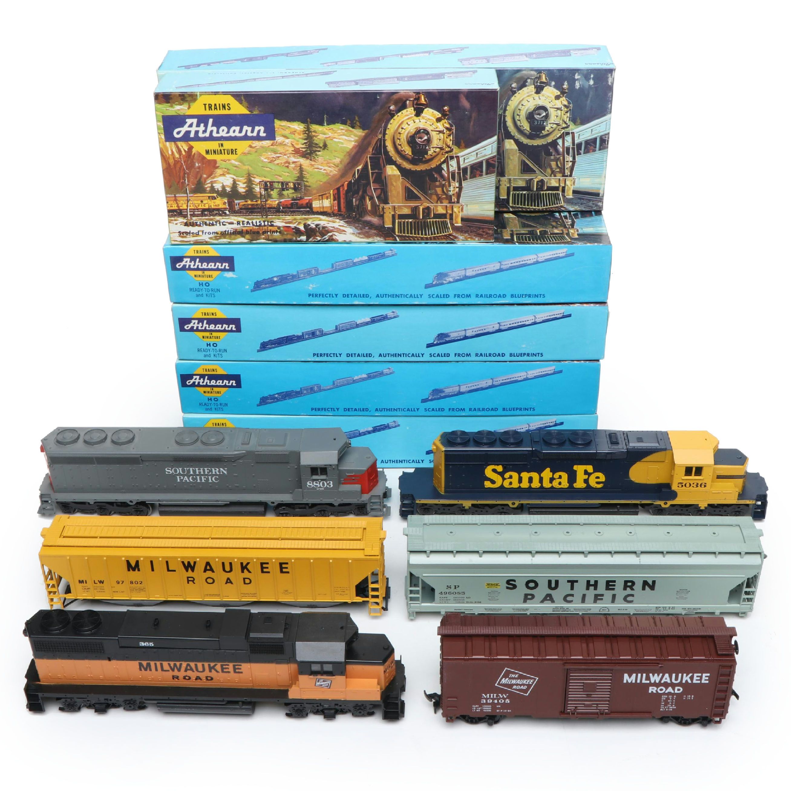 Athearn HO Scale Train Cars, Late 20th Century