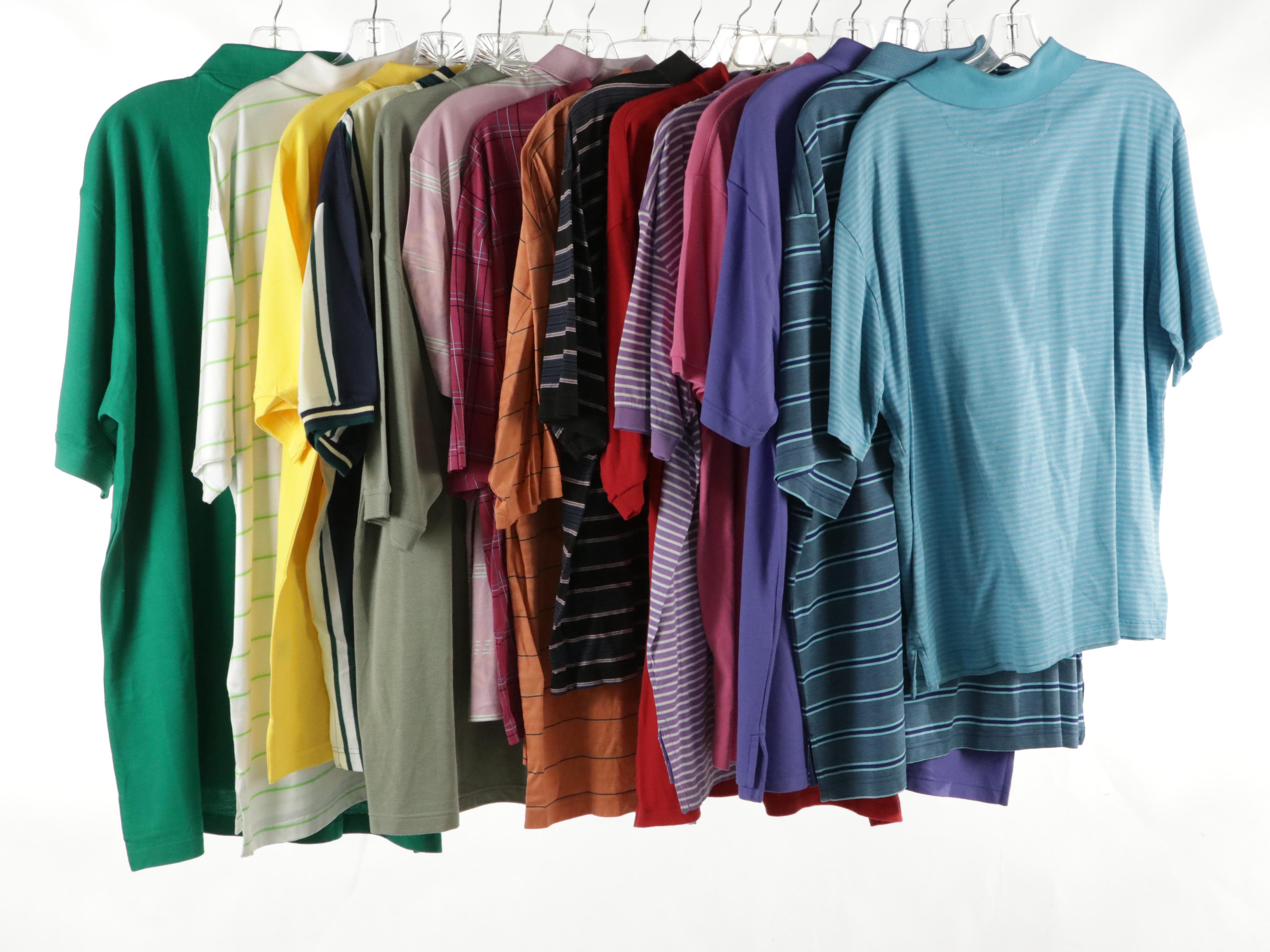 Men's Cotton Polo Shirts Featuring Peter Millar, Bobby Jones, Slazenger, More