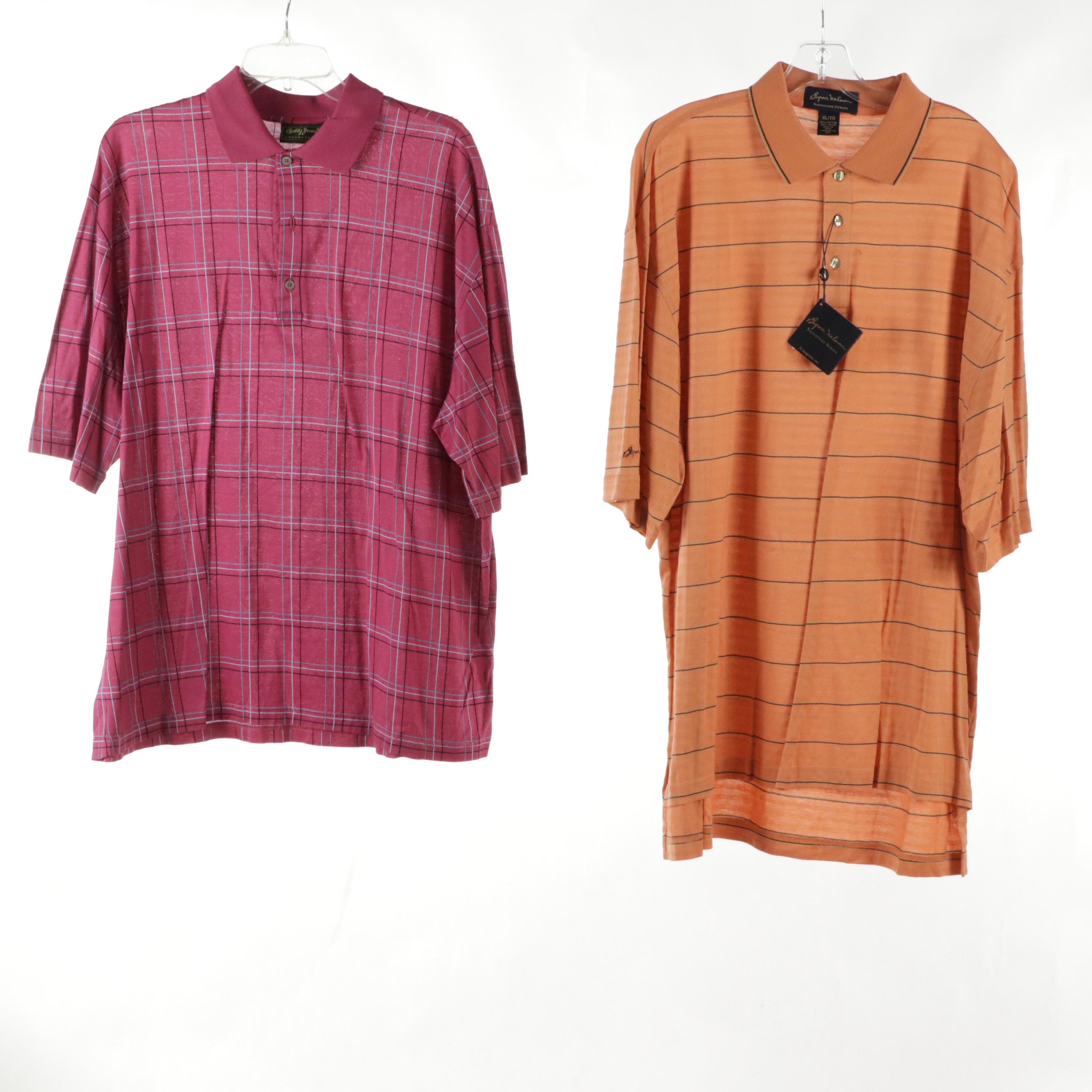 Men's Cotton Polo Shirts Featuring Peter Millar, Bobby Jones, Slazenger, More