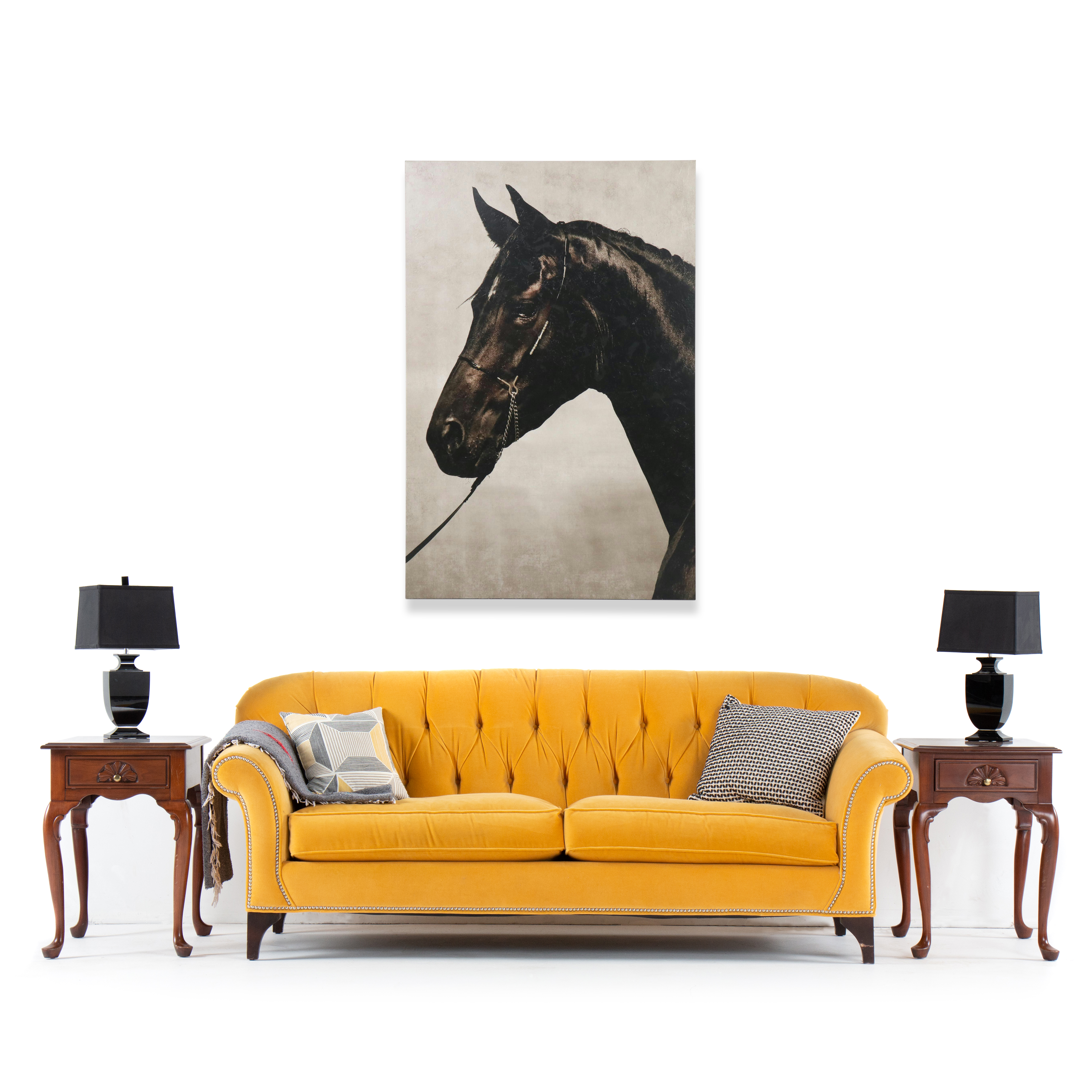 Hand-Embellished Giclée of Horse, 21st Century