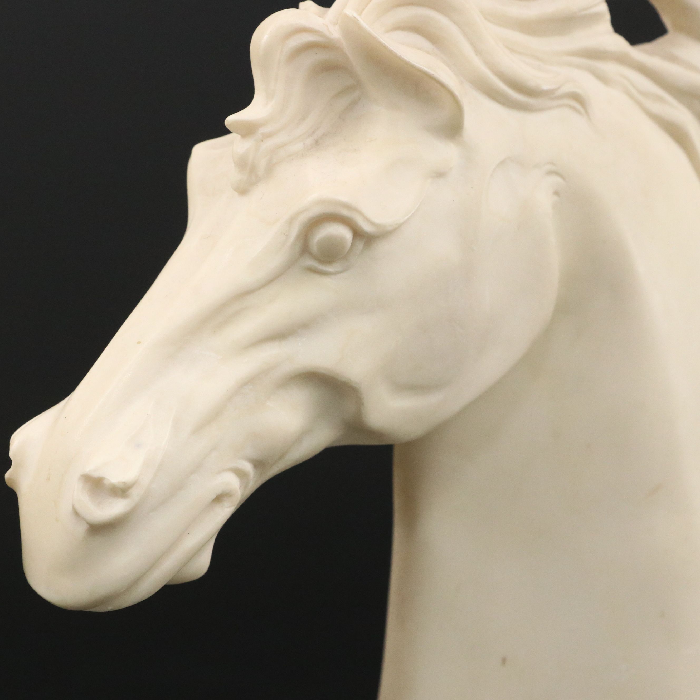 EBS Horse Head Resin on Marble Base Bookends