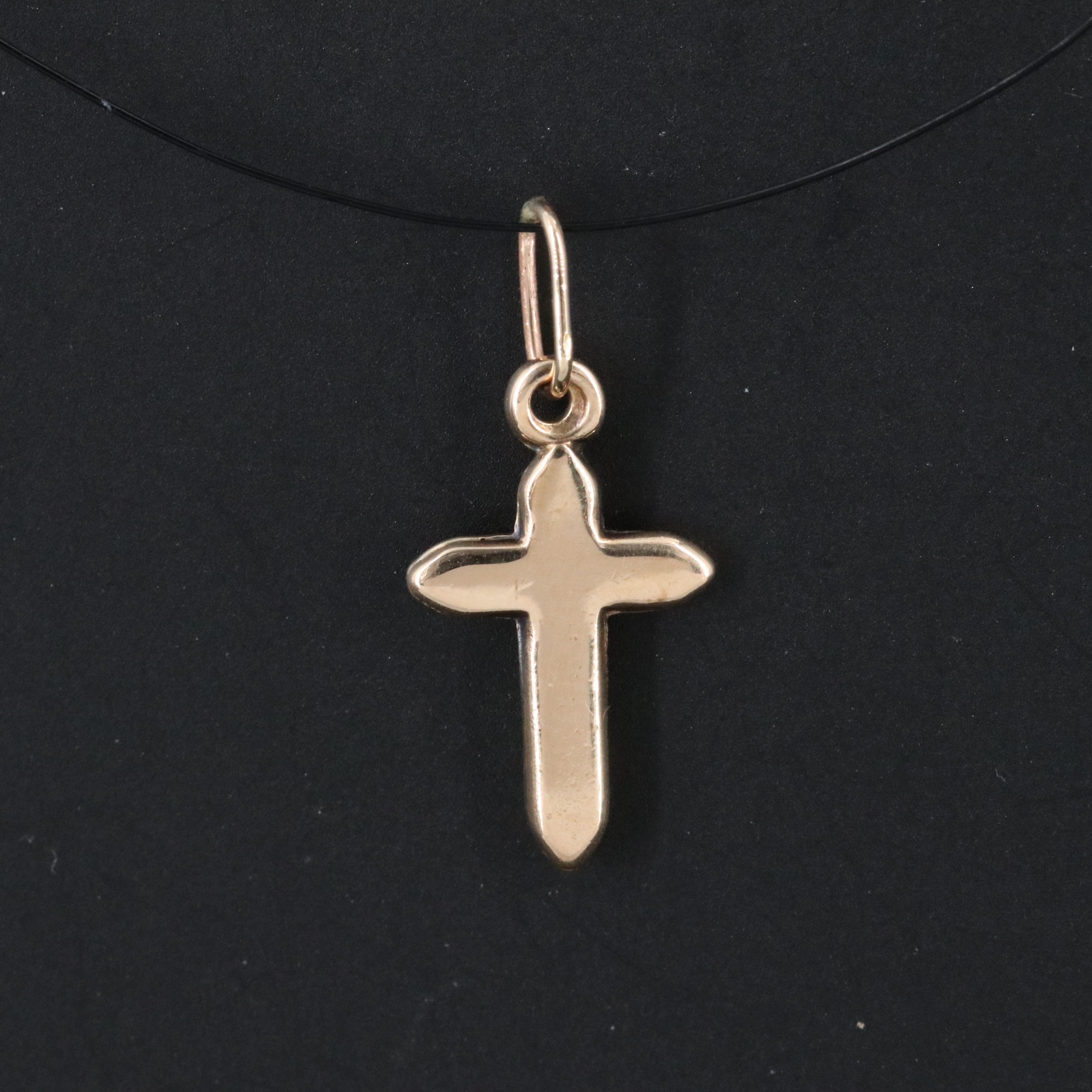 14K Cross Pendant