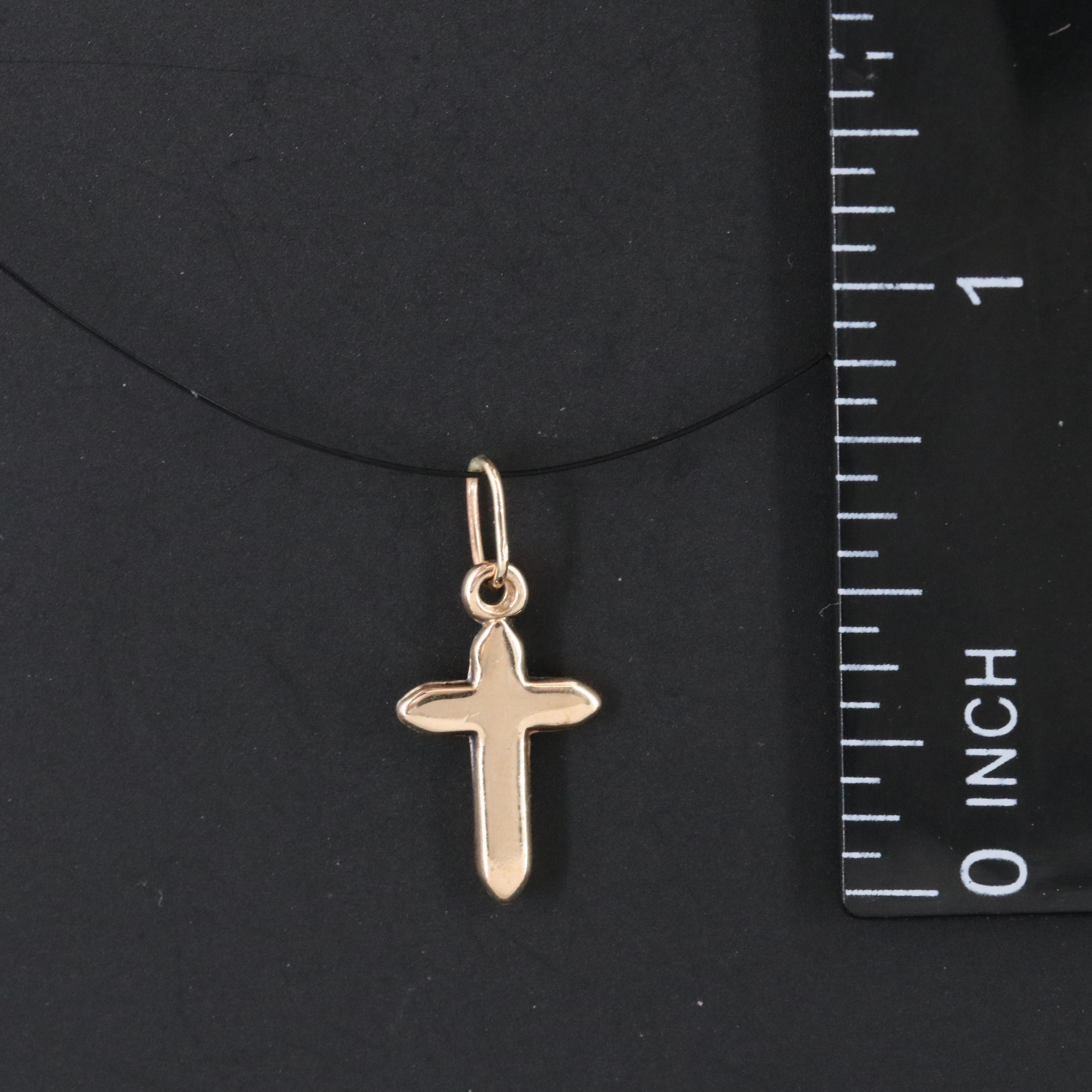14K Cross Pendant