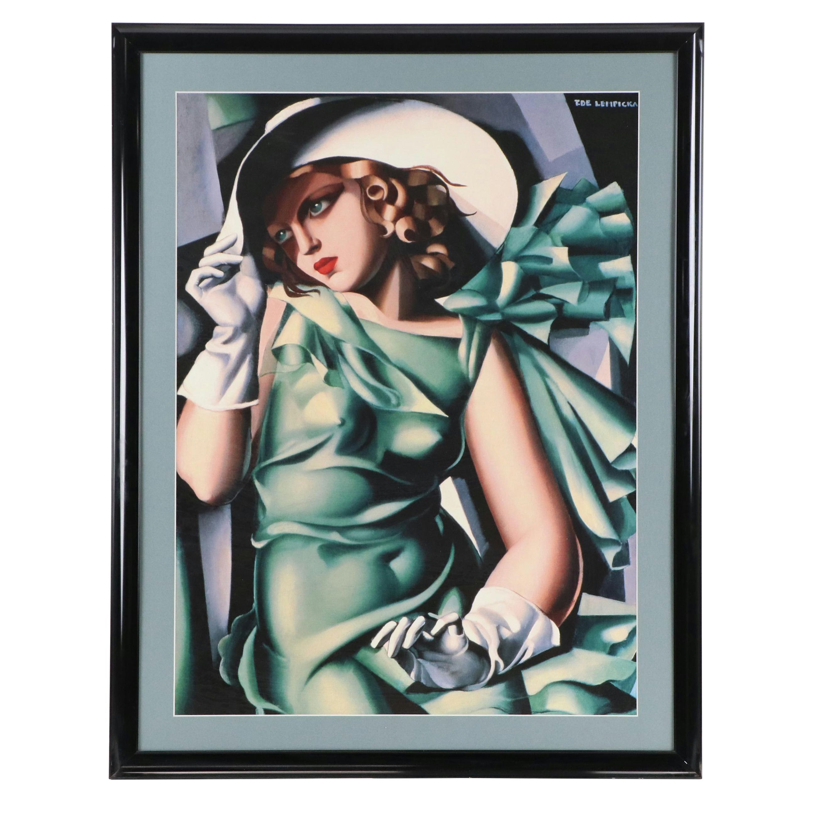 Giclée After Tamara de Lempicka "Young Lady With Gloves"