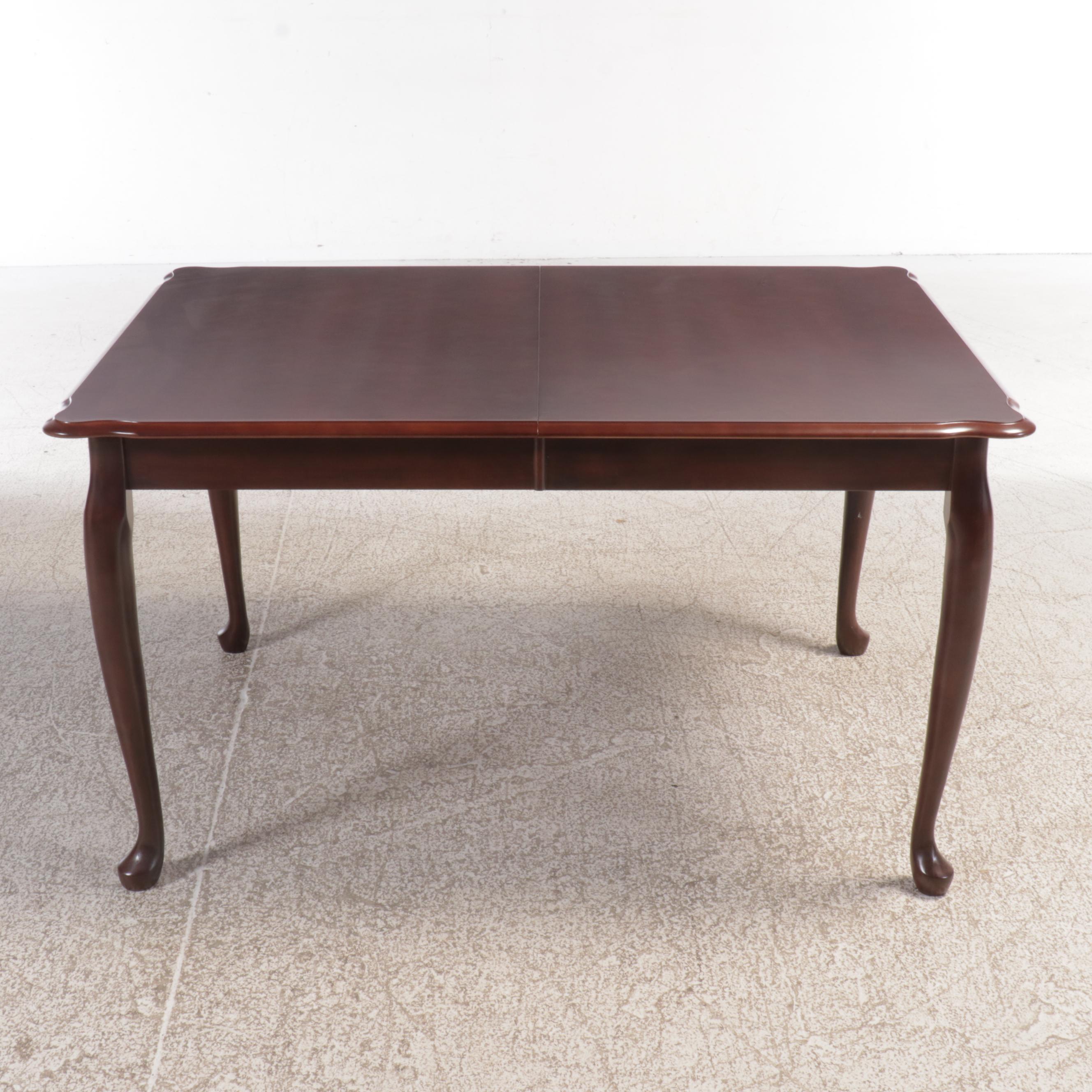 Furniture Junction Queen Anne Style Nine Piece Mahogany Dining Set