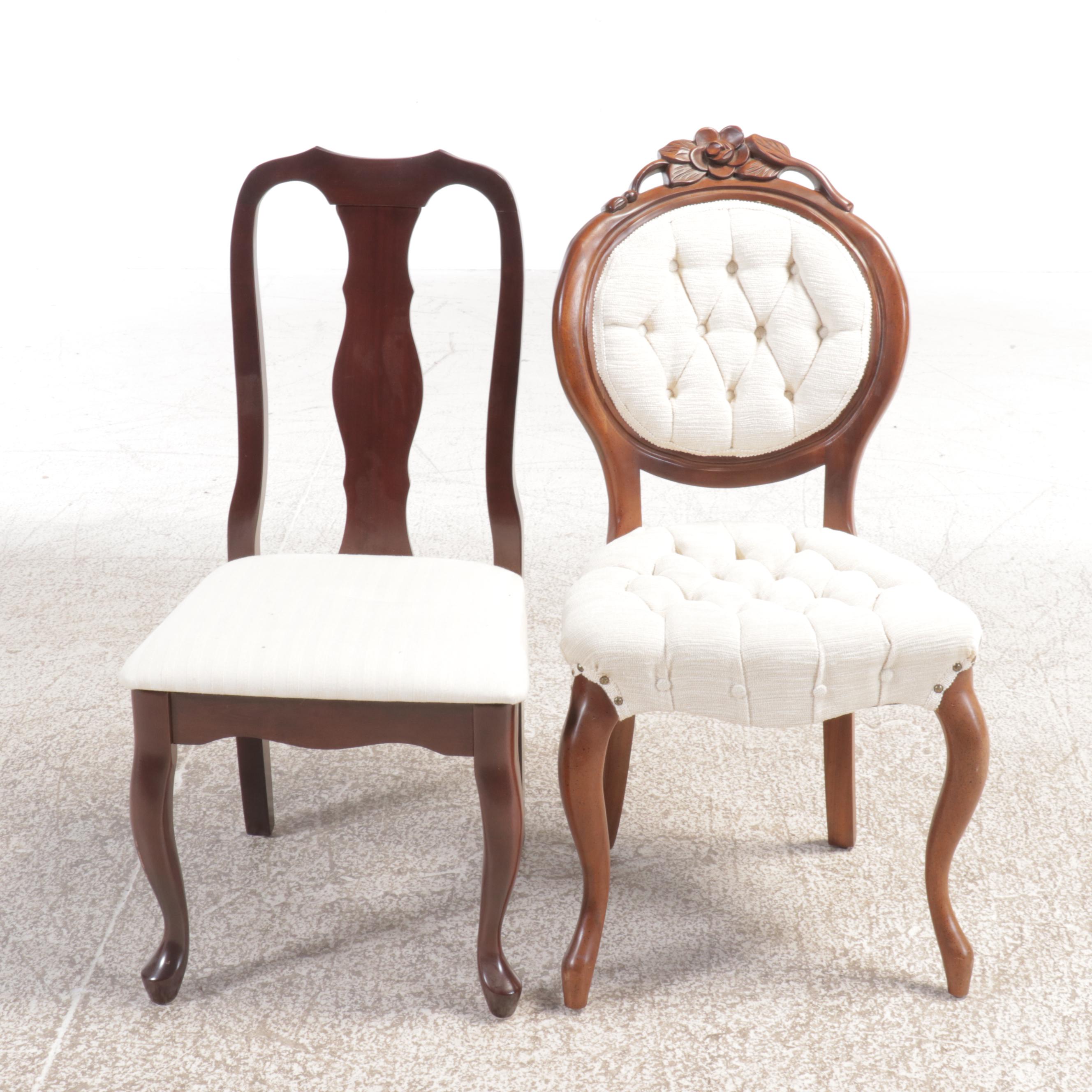 Furniture Junction Queen Anne Style Nine Piece Mahogany Dining Set