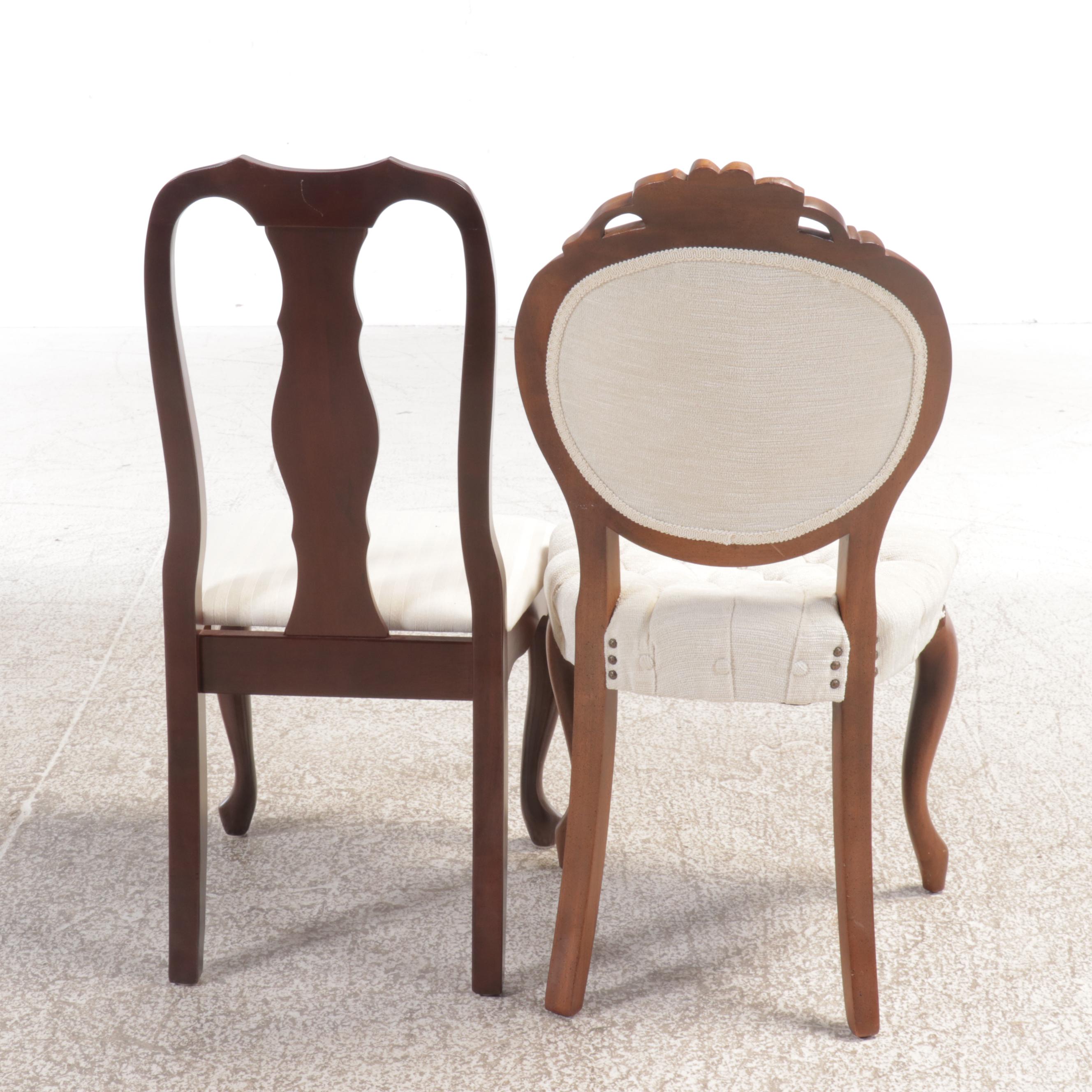 Furniture Junction Queen Anne Style Nine Piece Mahogany Dining Set