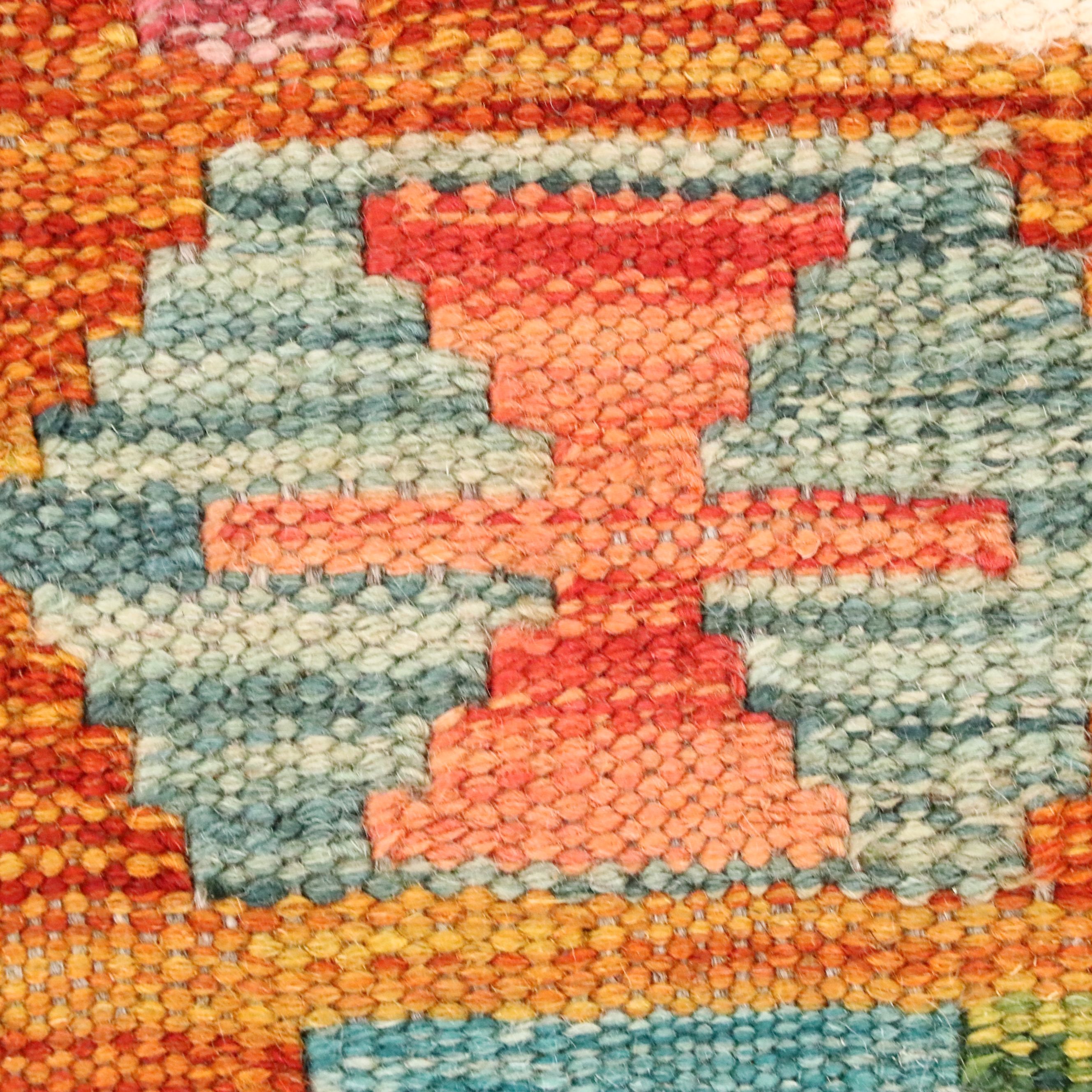 5'11 x 8'2 Handwoven Pakistani Kilim Area Rug