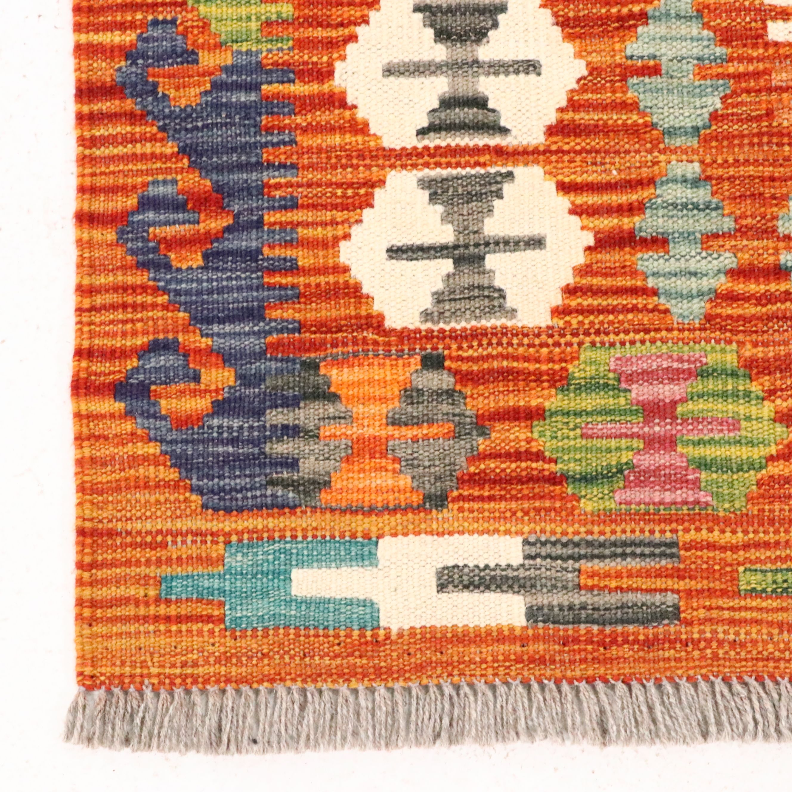 5'11 x 8'2 Handwoven Pakistani Kilim Area Rug