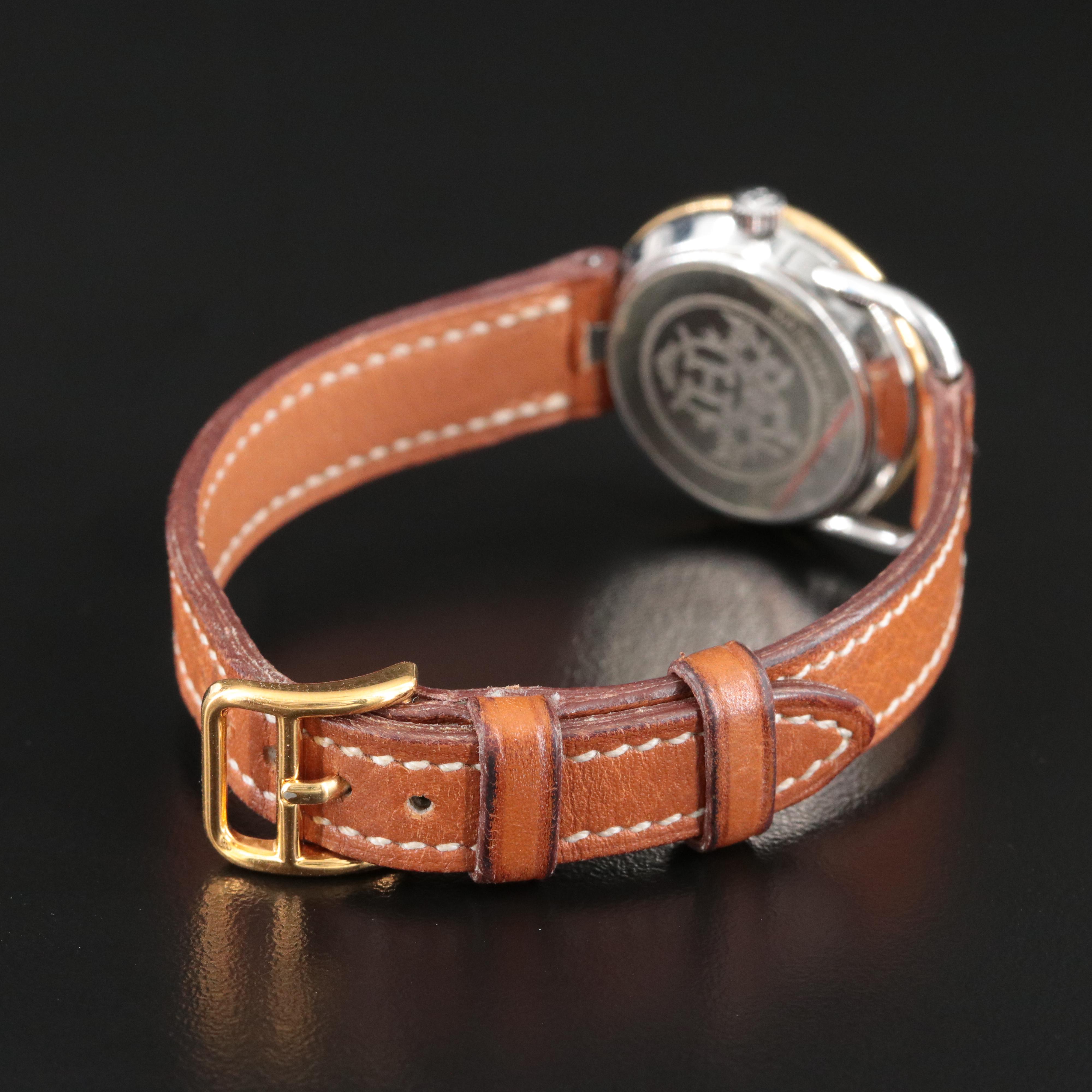 Hermès Arceau Gold-Plated Steel Watch