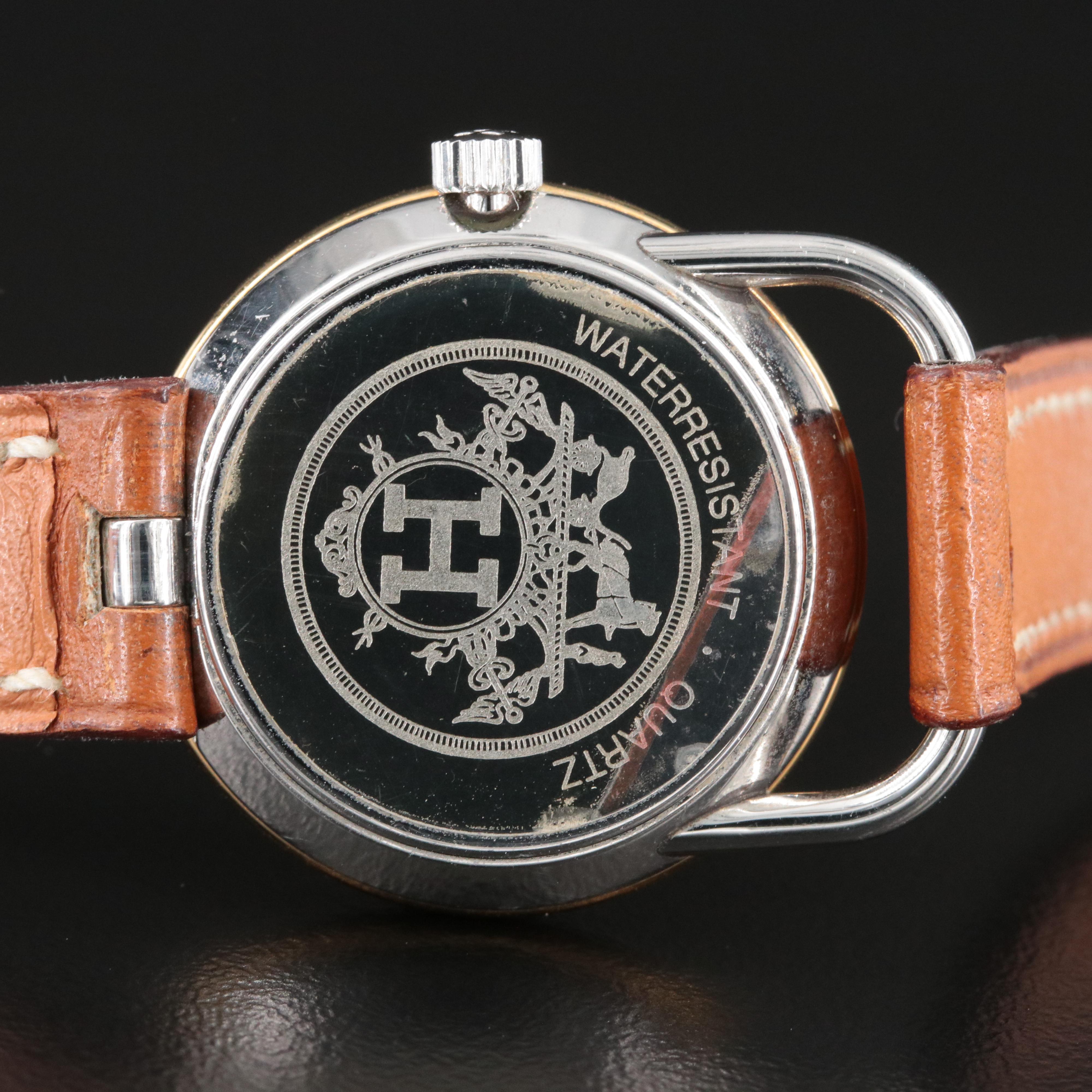 Hermès Arceau Gold-Plated Steel Watch