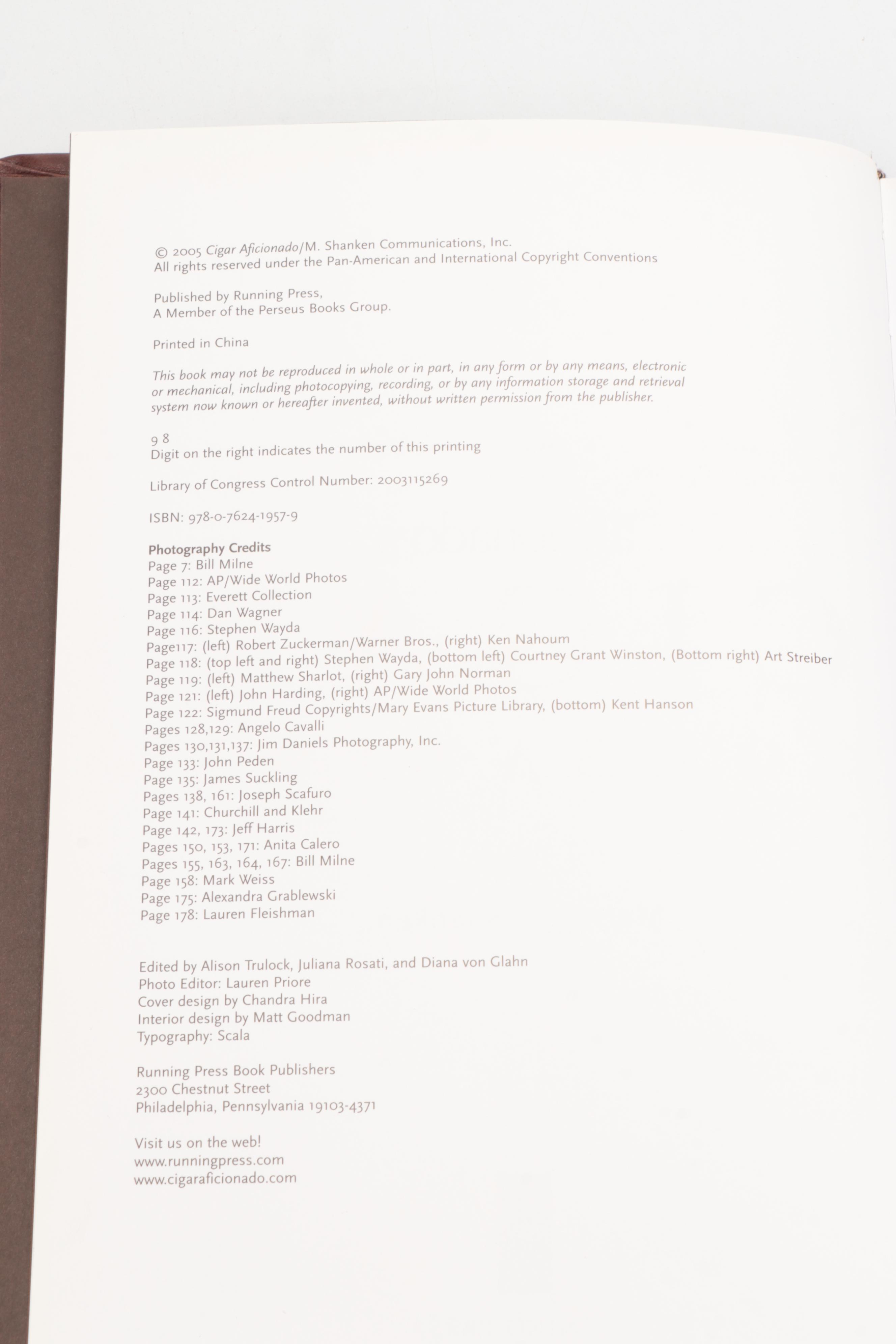 "Cigar Aficionado's Cigar Companion" and Other Nonfiction Books