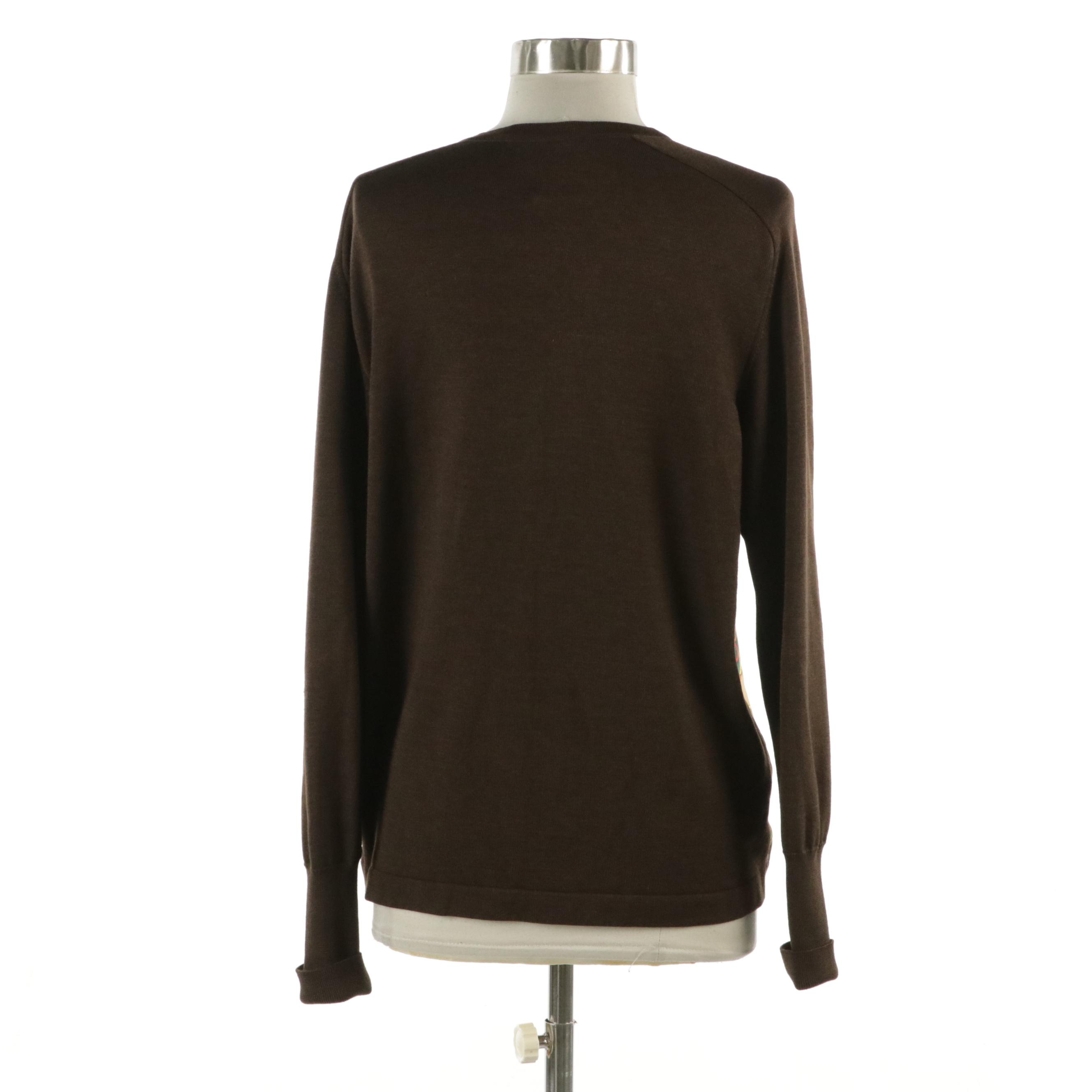Hermès "Festival des Amazones" Silk and Cashmere Knit Cardigan Sweater