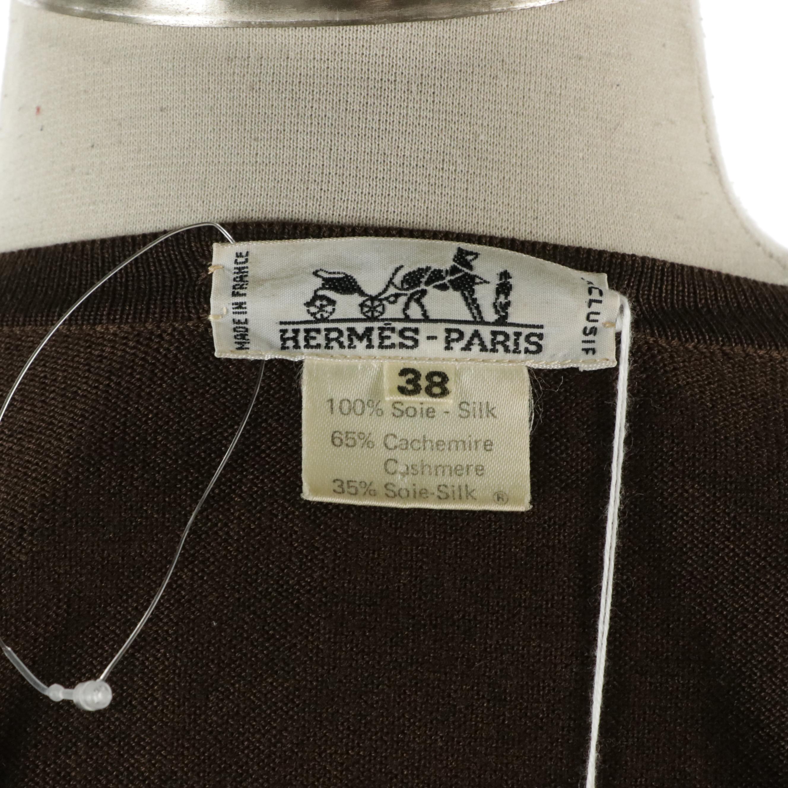 Hermès "Festival des Amazones" Silk and Cashmere Knit Cardigan Sweater