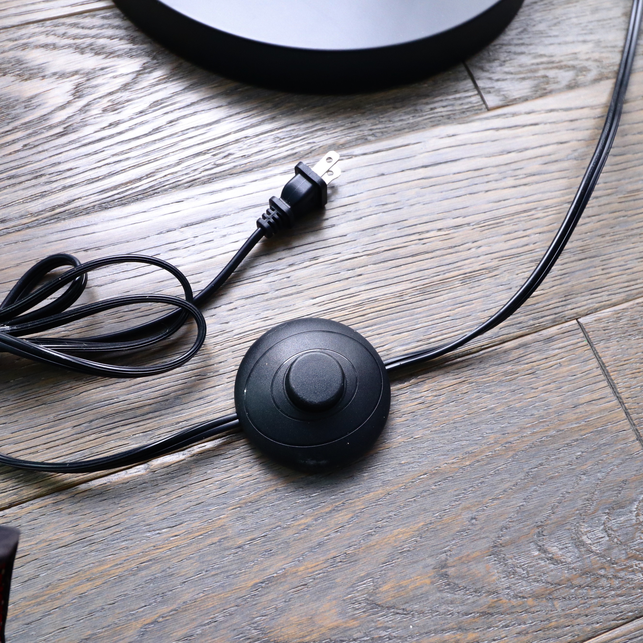 Pair of Lite Source "Bells" Arched Two-Tone Metal Floor Lamps