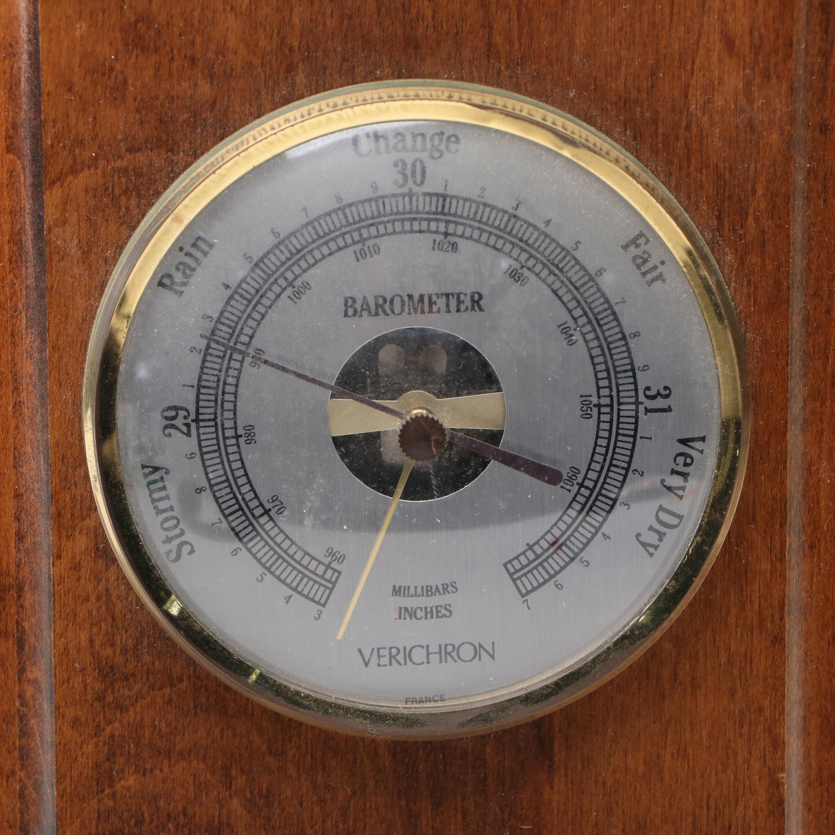 Verichron Thermometer, Barometer and Hygrometer Wall Weather Station