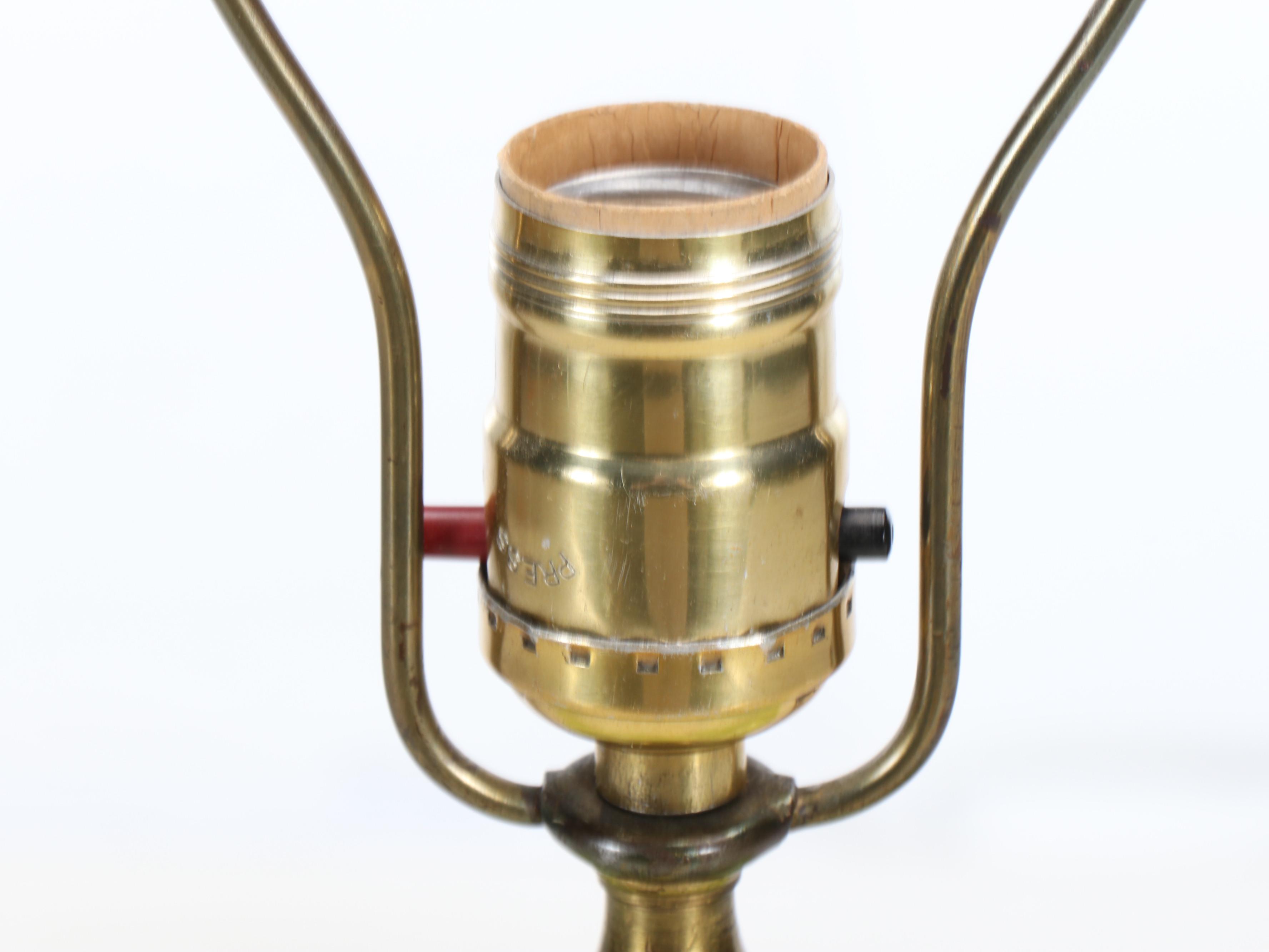 Mid Century Modern Stallion Head Chartreuse Ceramic Table Lamp, Vintage