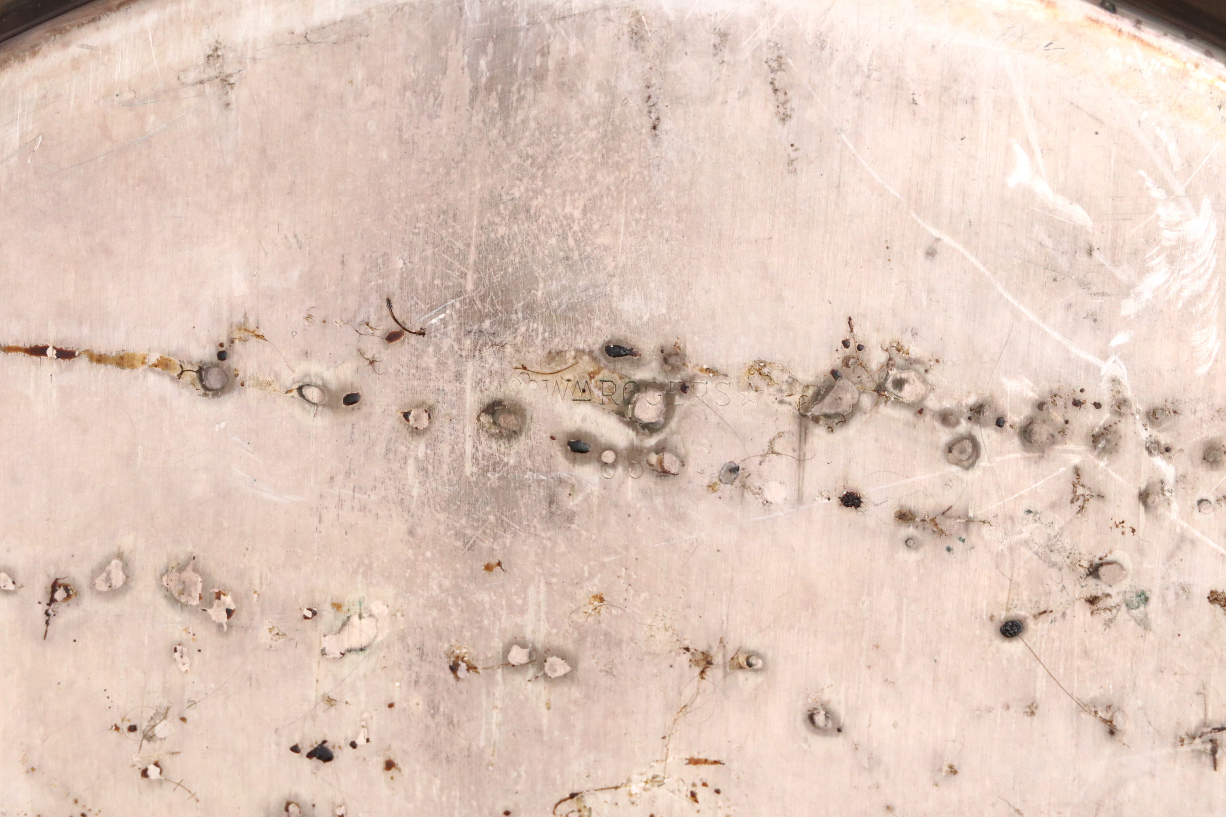 Silver Plate Handled Serving Trays