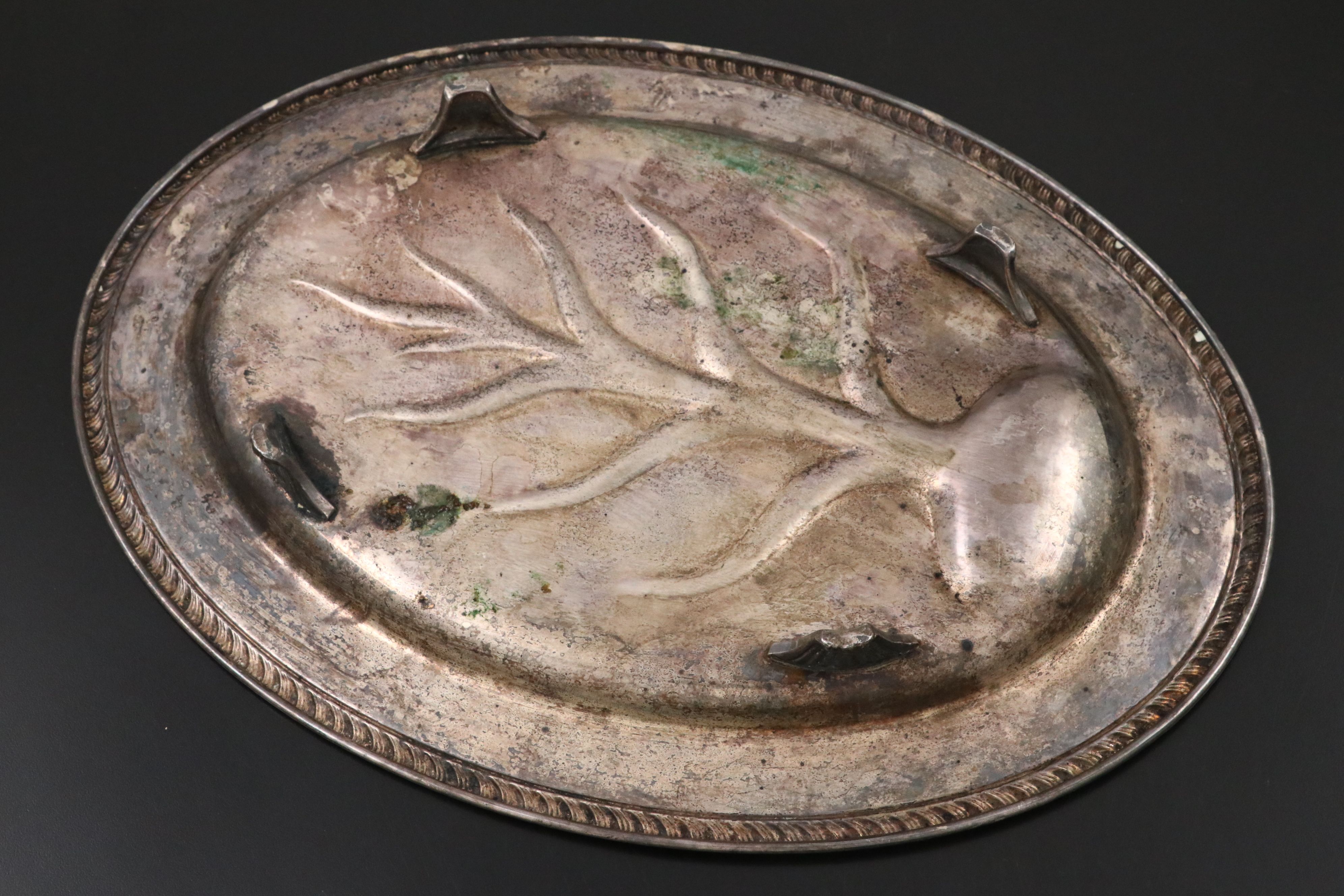 Silver Plate Handled Serving Trays