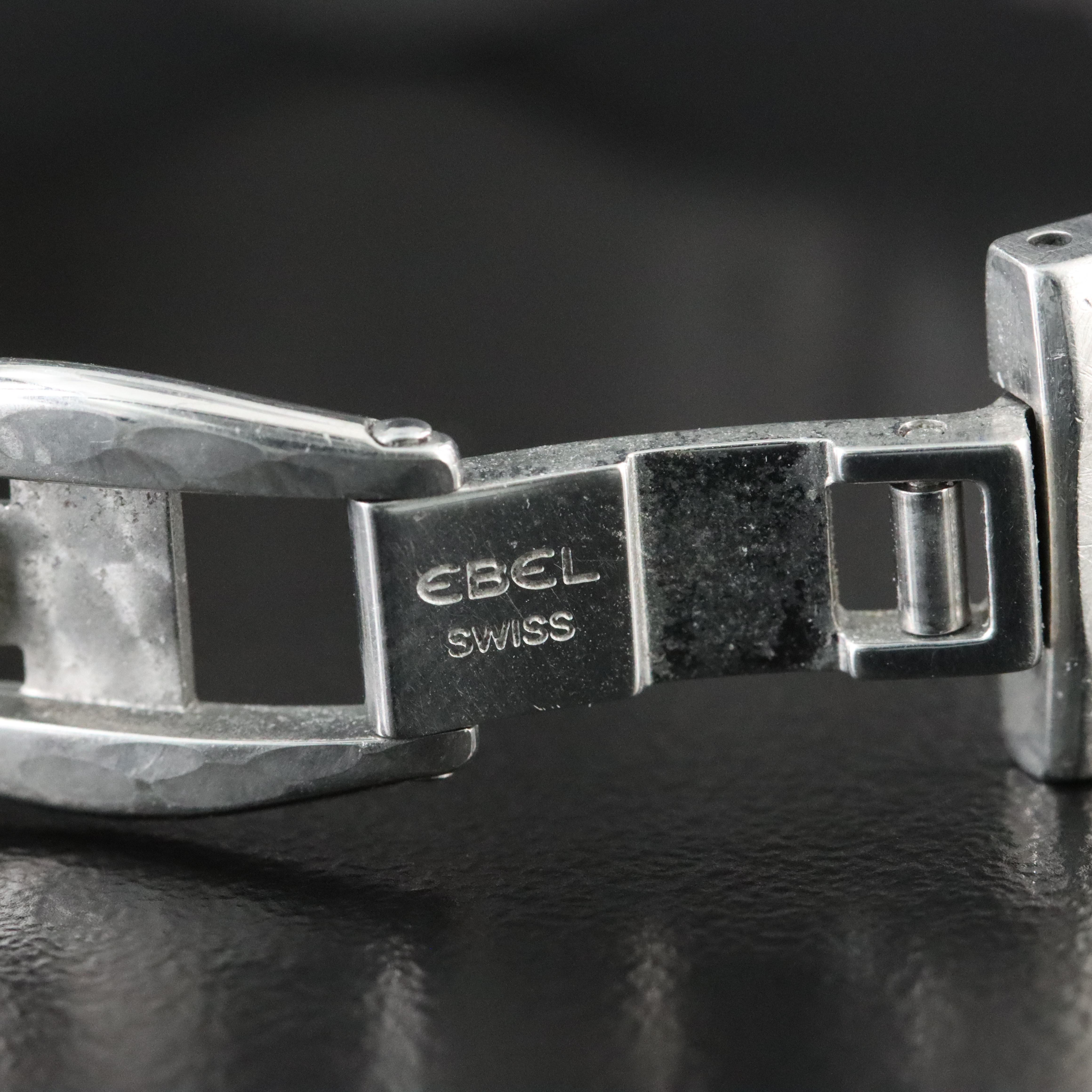 Ebel Mother-of-Pearl Diamond Dial Stainless Steel Model E9157F11 Watch