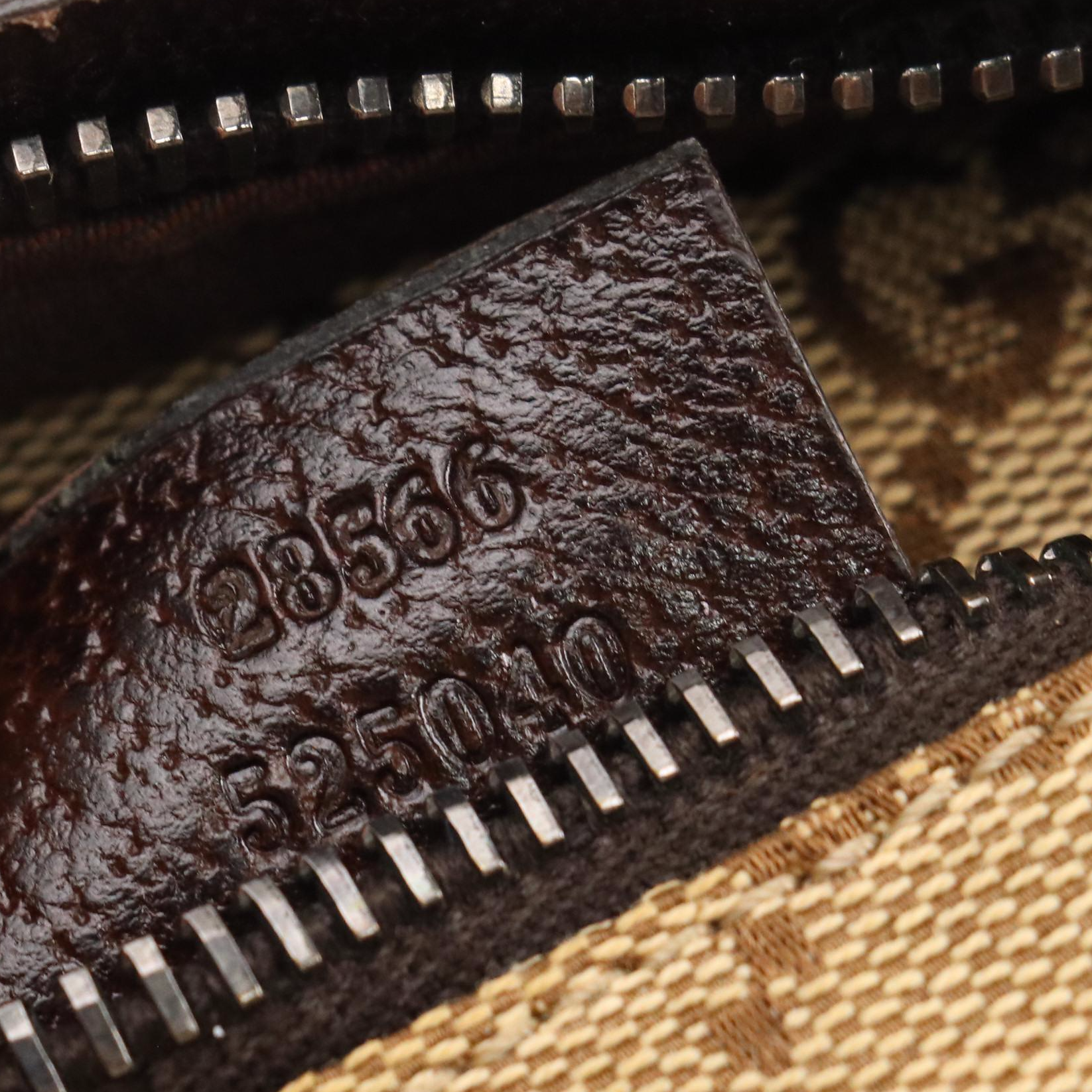 Gucci Double Pocket Belt Bag in Monogram Canvas and Leather Trim