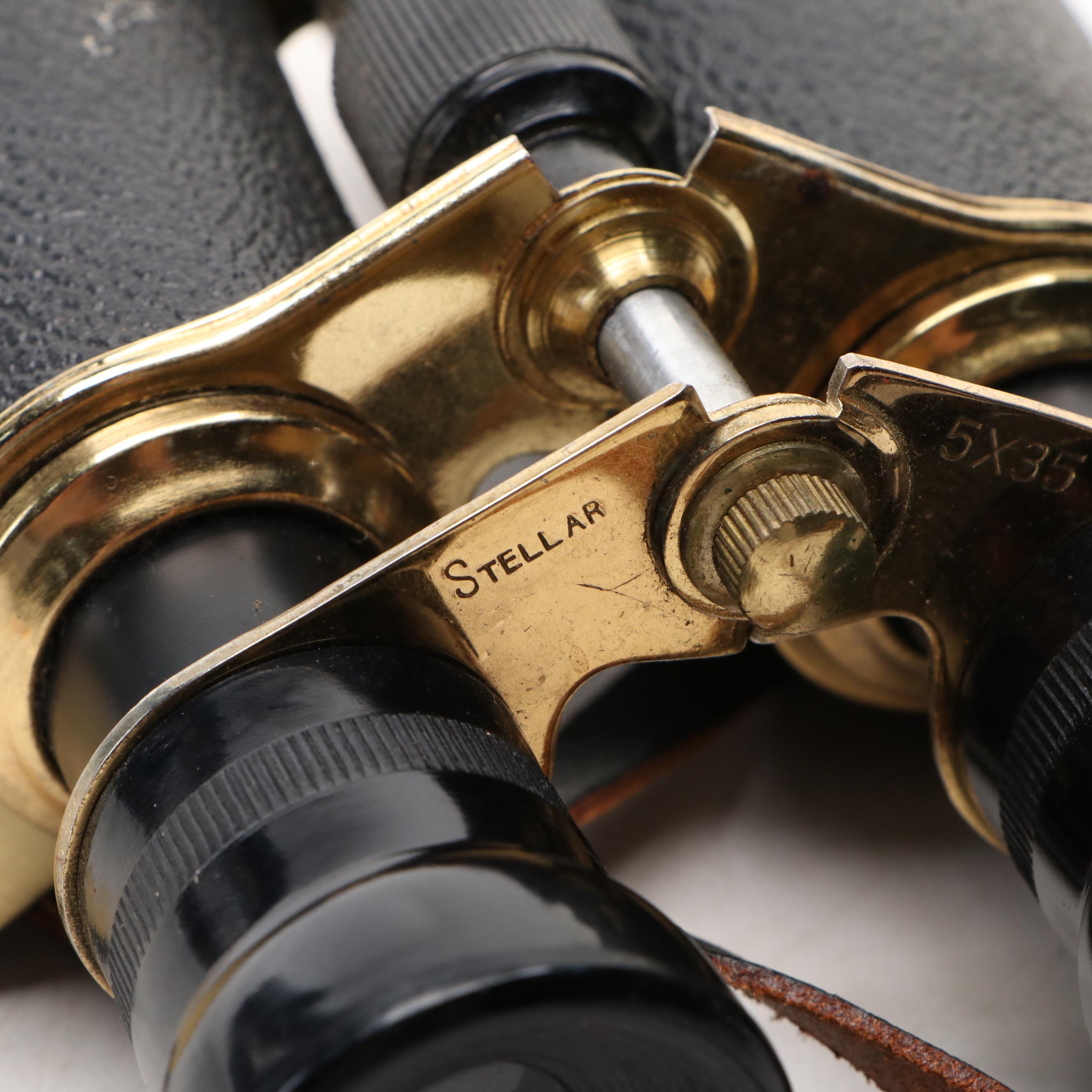 Vintage Stellar Binocular and Pocket Binoculars
