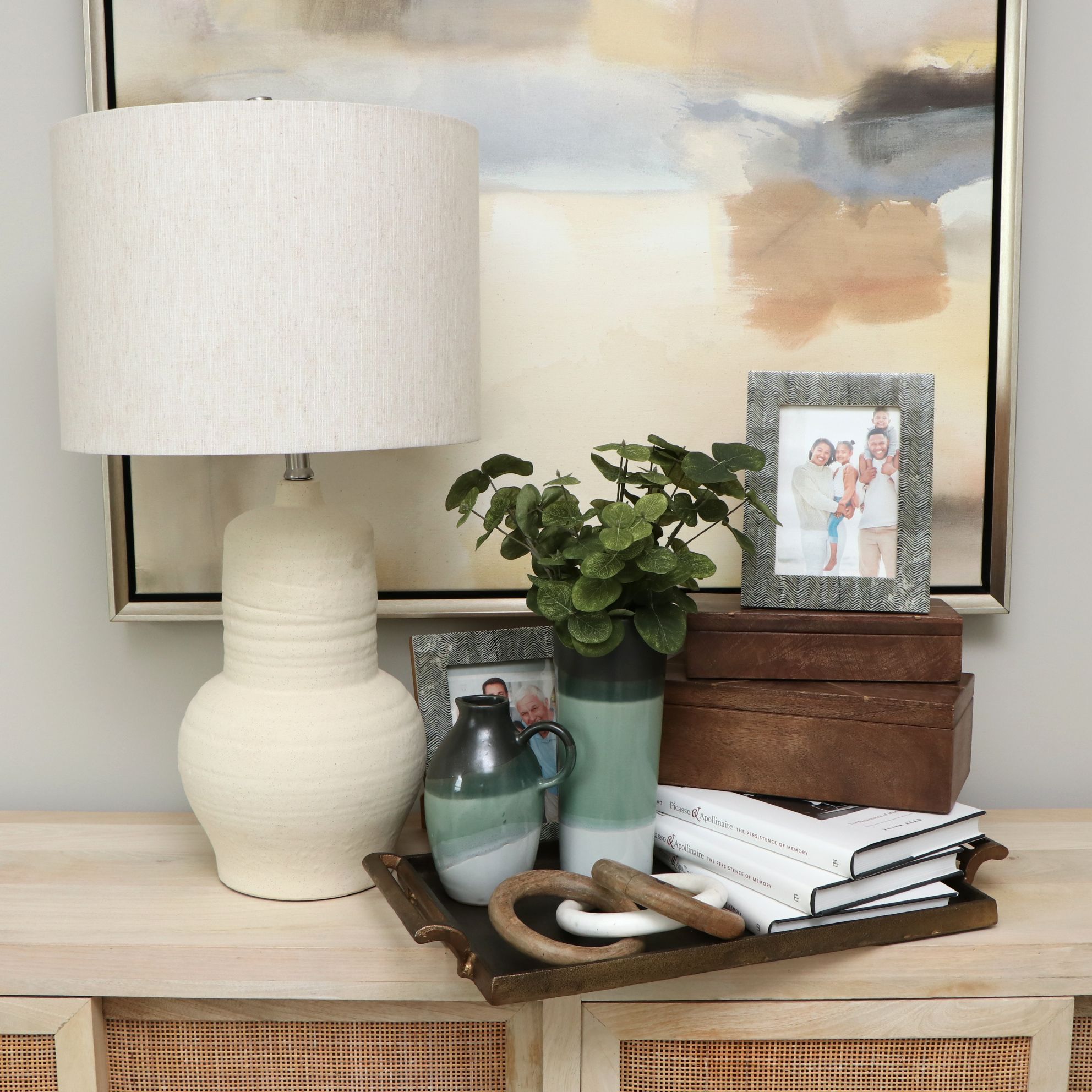 Pottery Barn Gold Tone Metal Tray, "Picasso & Apollinaire" Books, and More Décor