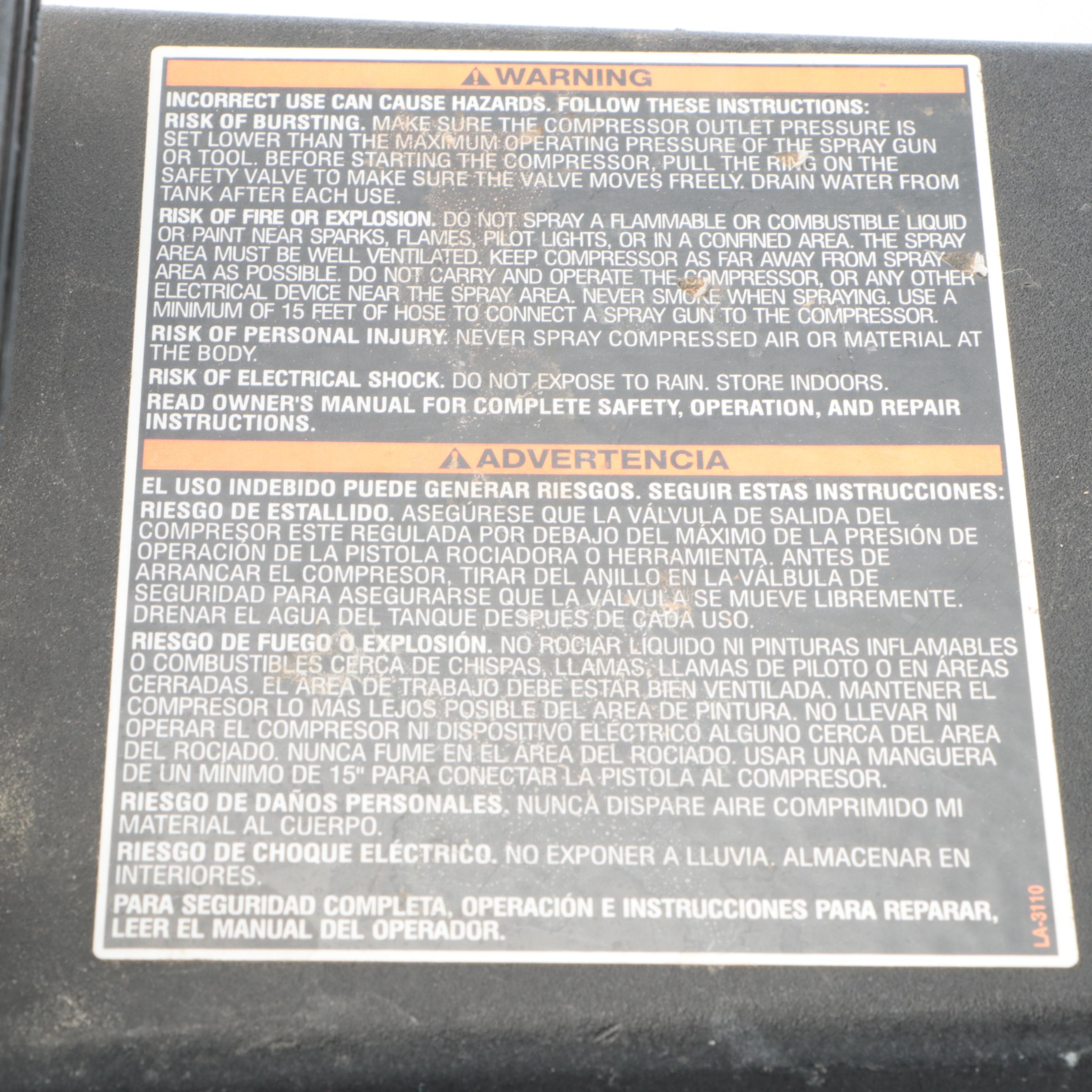 Craftsman Profesional Air Compressor