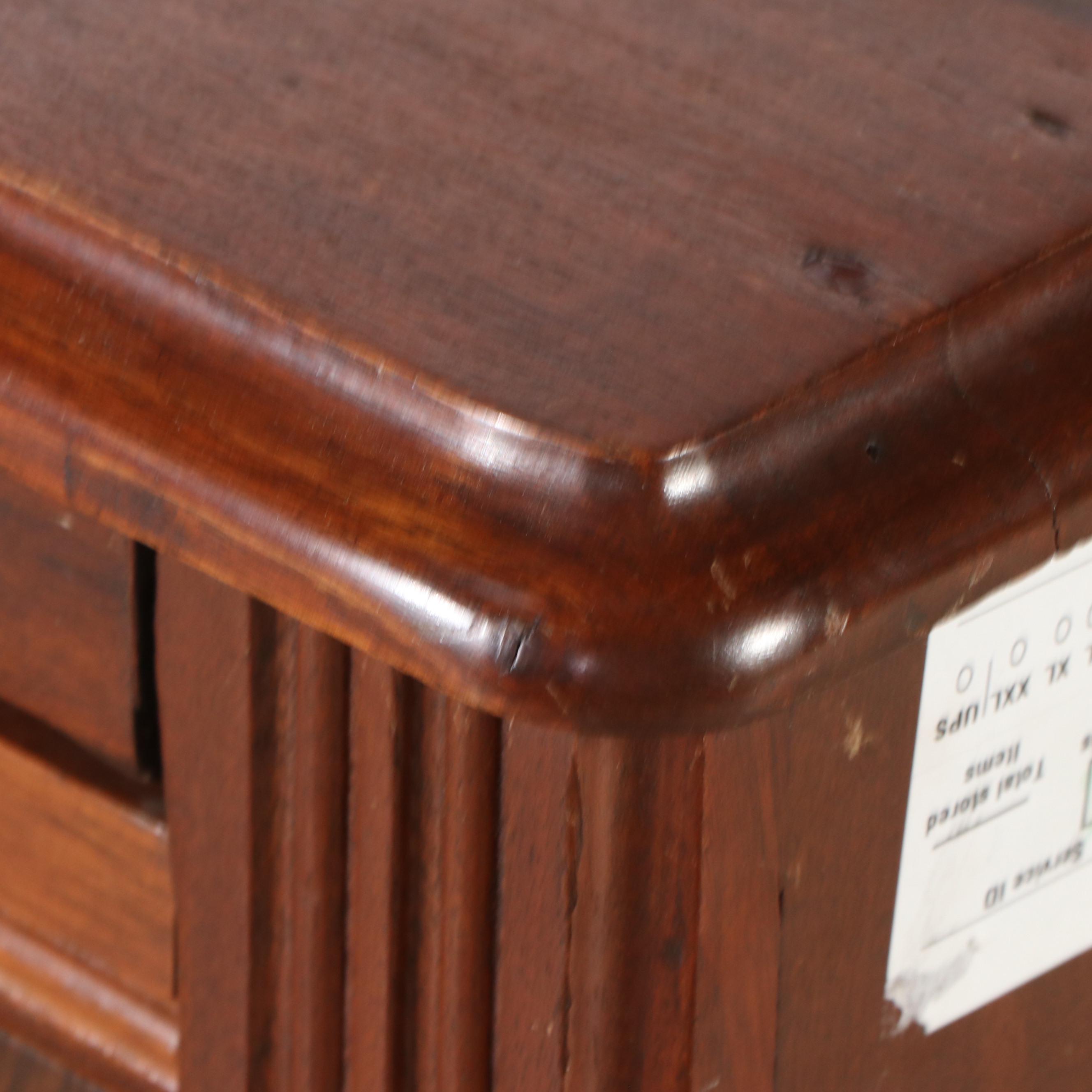 American Federal Style Burl Wood and Walnut Three-Drawer Chest, 19th Century