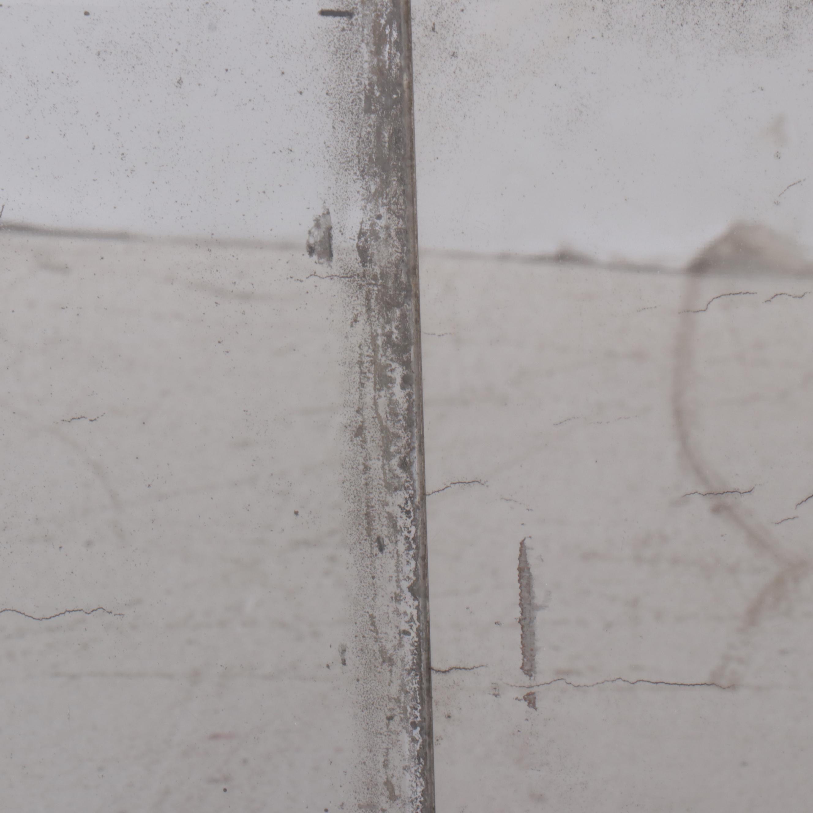 Louis XVI Style Giltwood Overmantel Mirror with Candlestick Insert Brackets