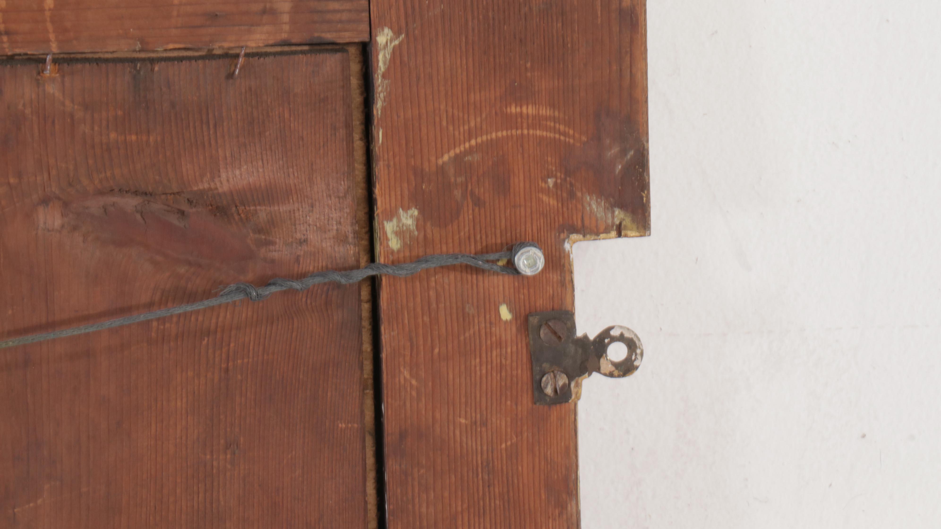 Louis XVI Style Giltwood Overmantel Mirror with Candlestick Insert Brackets