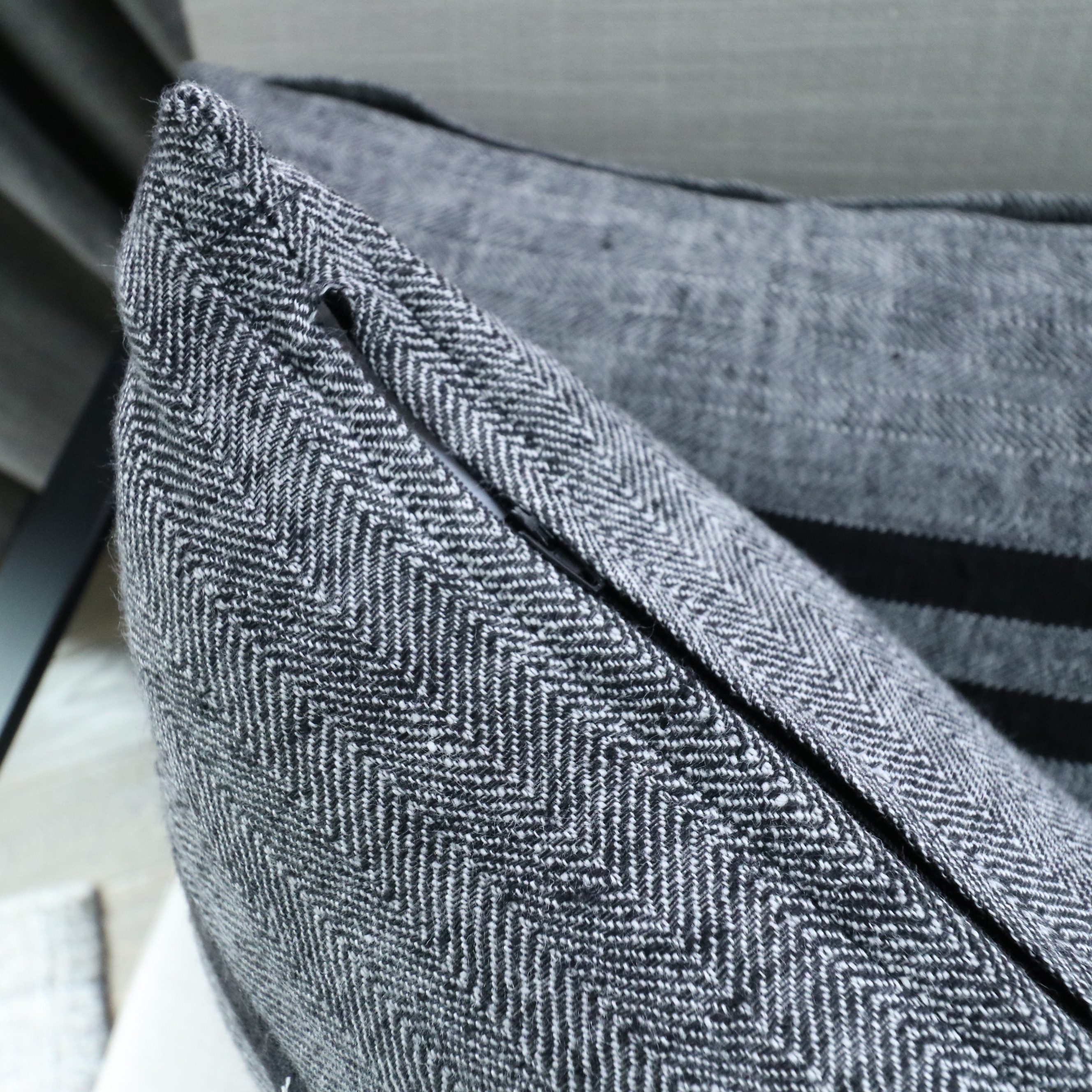 Mercana "Stamford" Metal Frame Upholstered Lounge Chairs and Accent Table