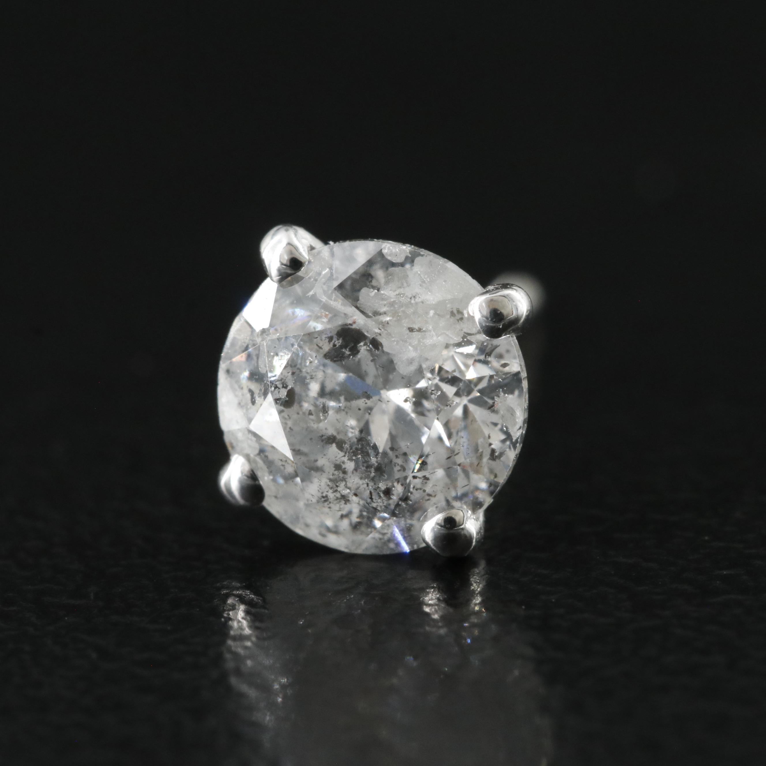 14K 2.00 CTW Diamond Stud Earrings with IGI Report