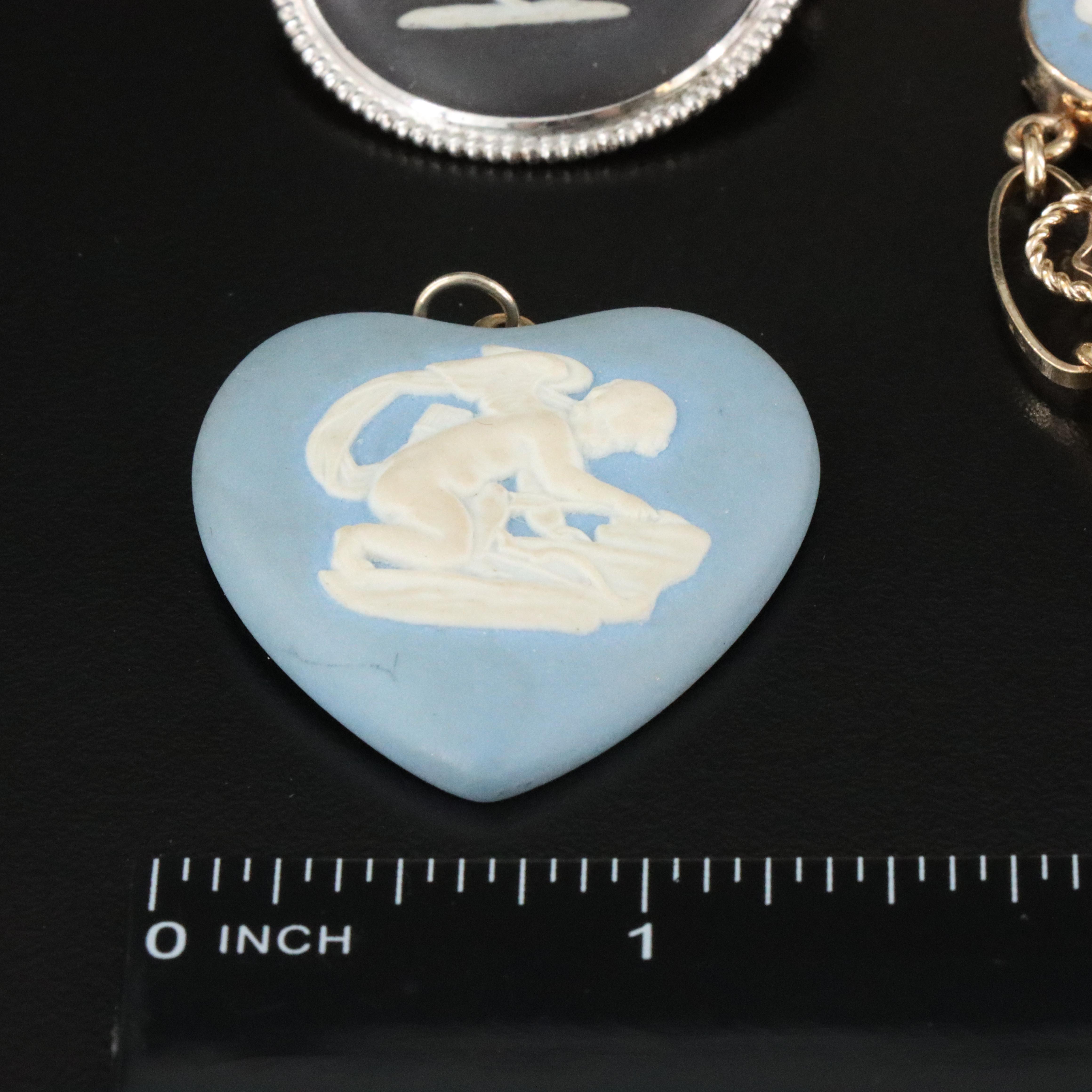 Vintage Wedgwood and Van Dell Jasperware Jewelry Collection