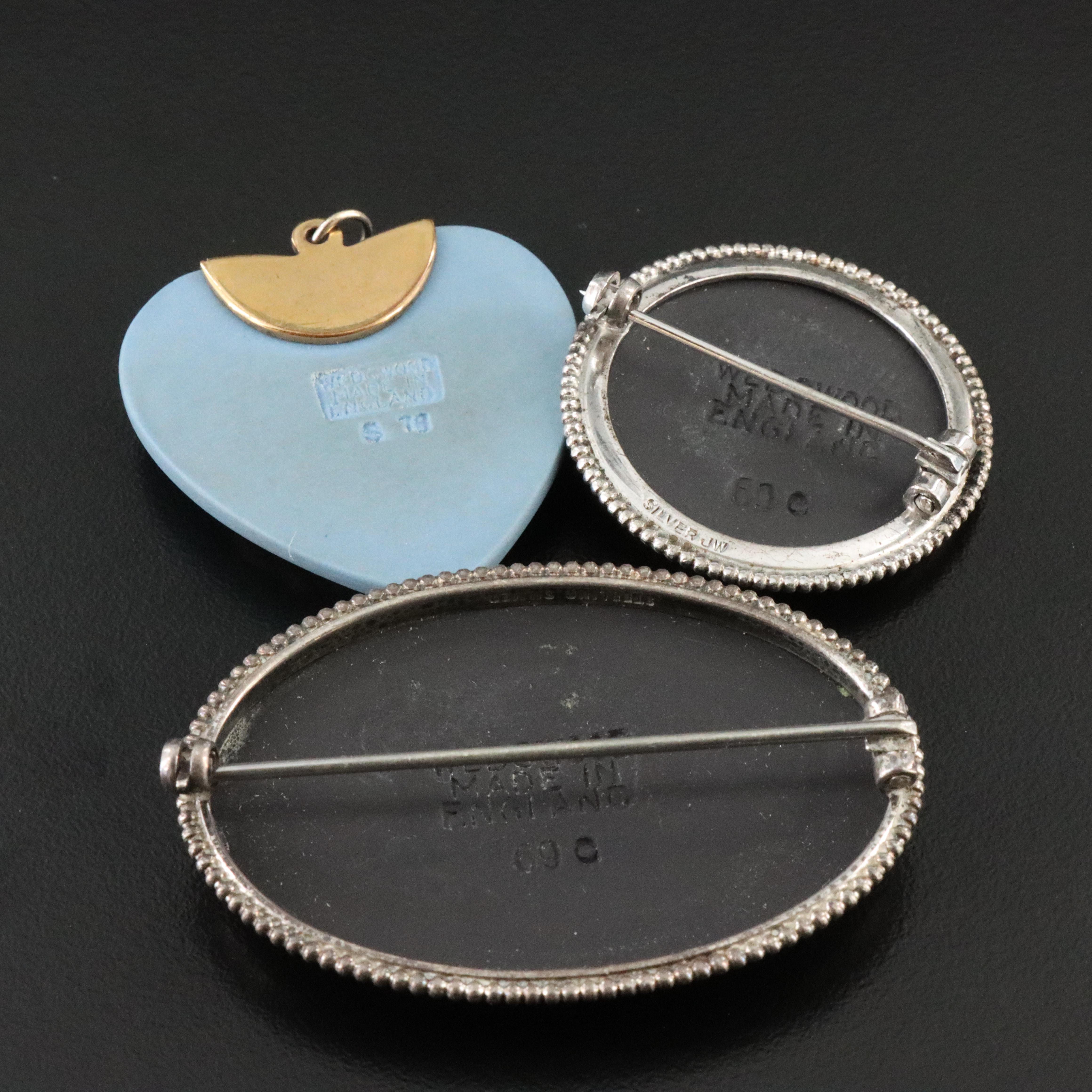 Vintage Wedgwood and Van Dell Jasperware Jewelry Collection