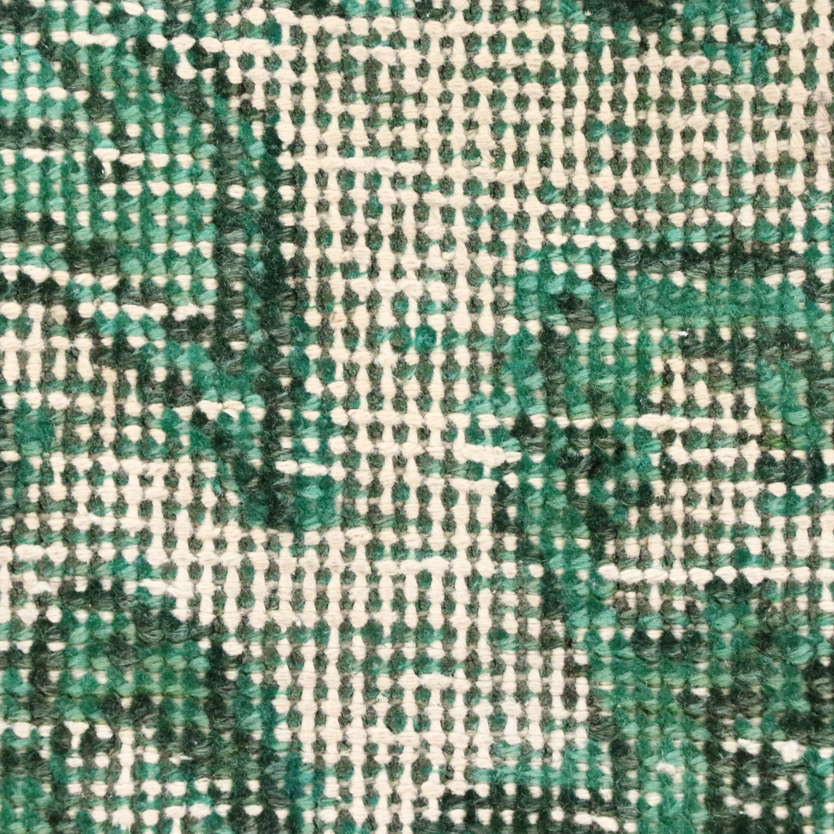 7'1 x 10'2 Hand-Knotted Persian Style Shaved Area Rug