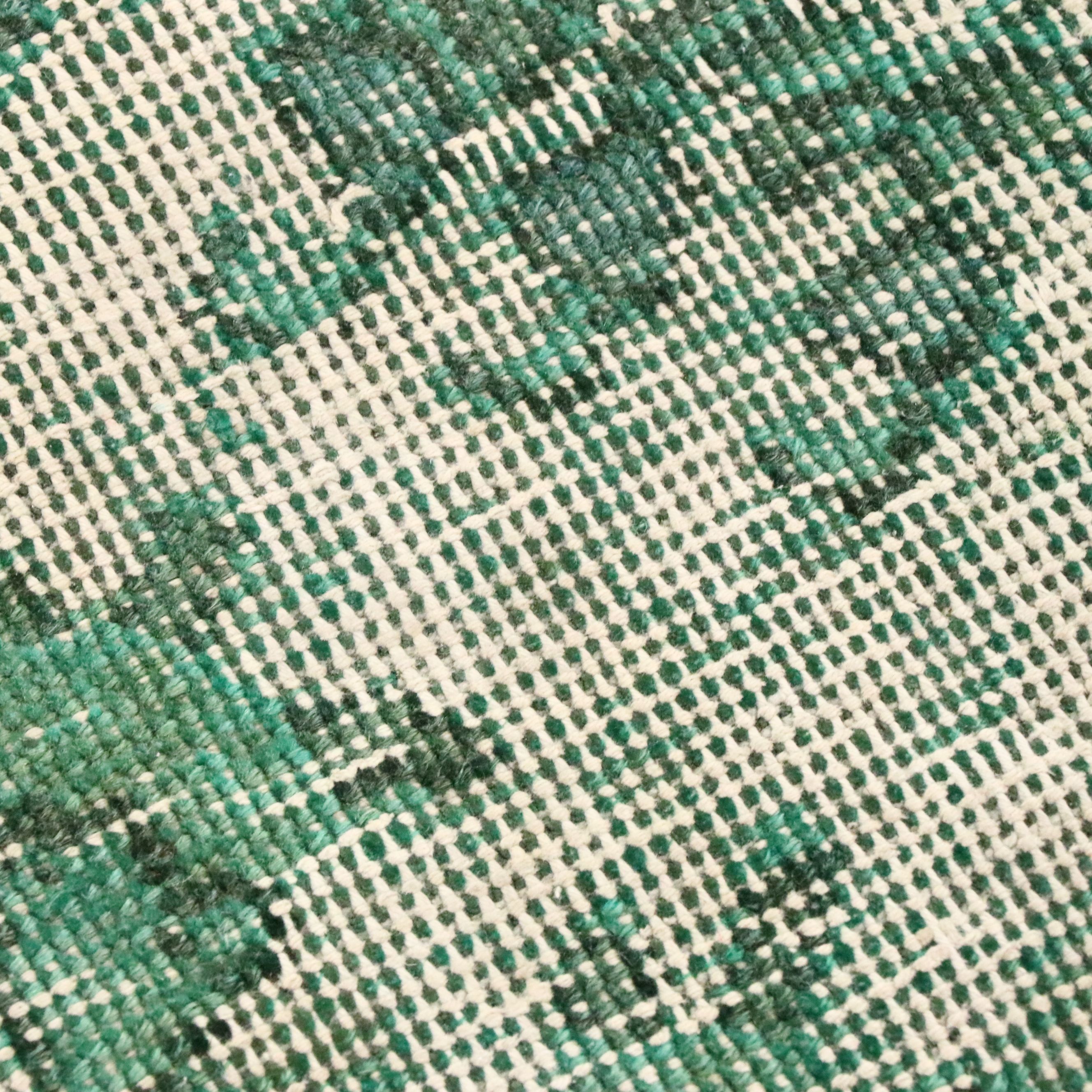 7'1 x 10'2 Hand-Knotted Persian Style Shaved Area Rug