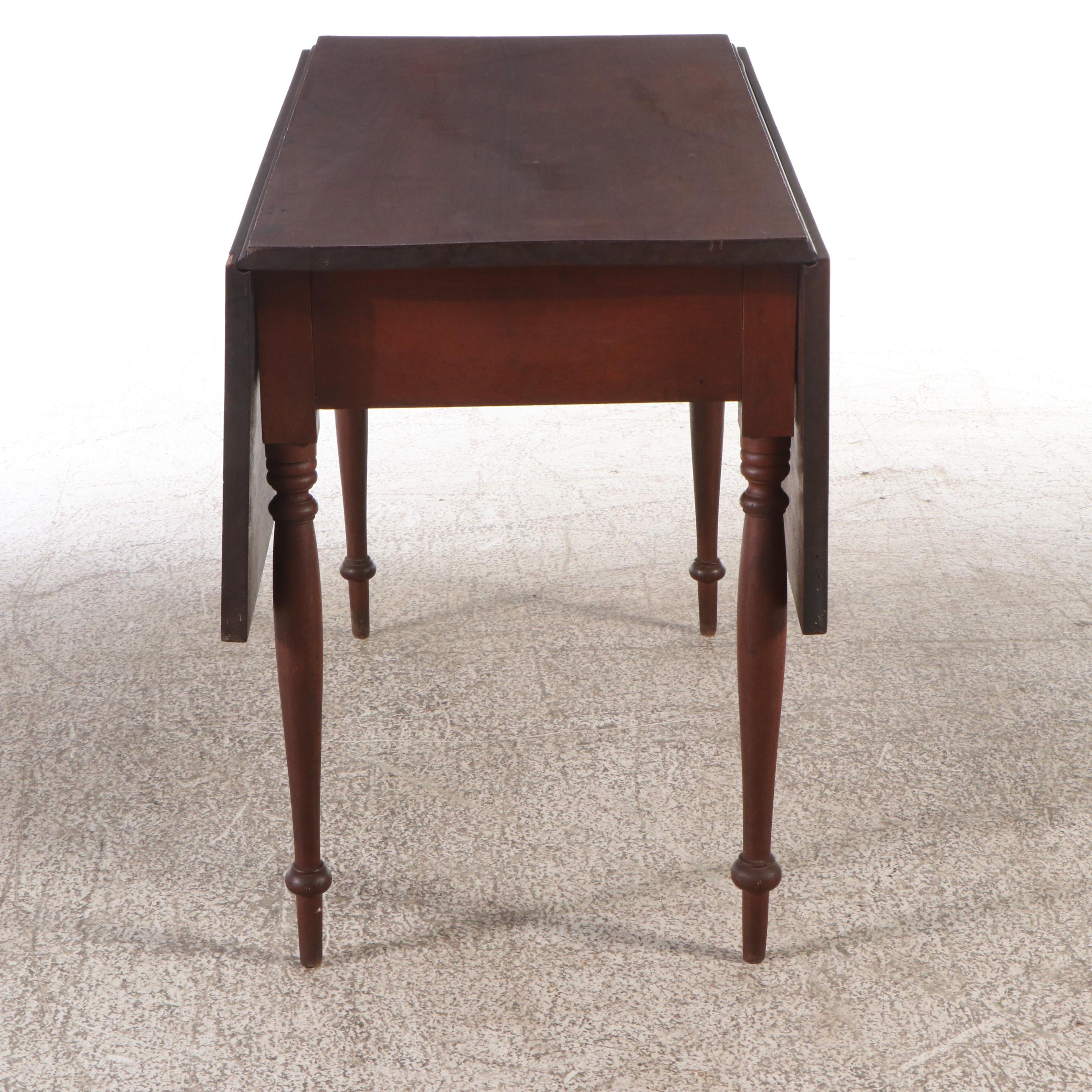 Early American Style Cherry Pembroke Table, 19th Century