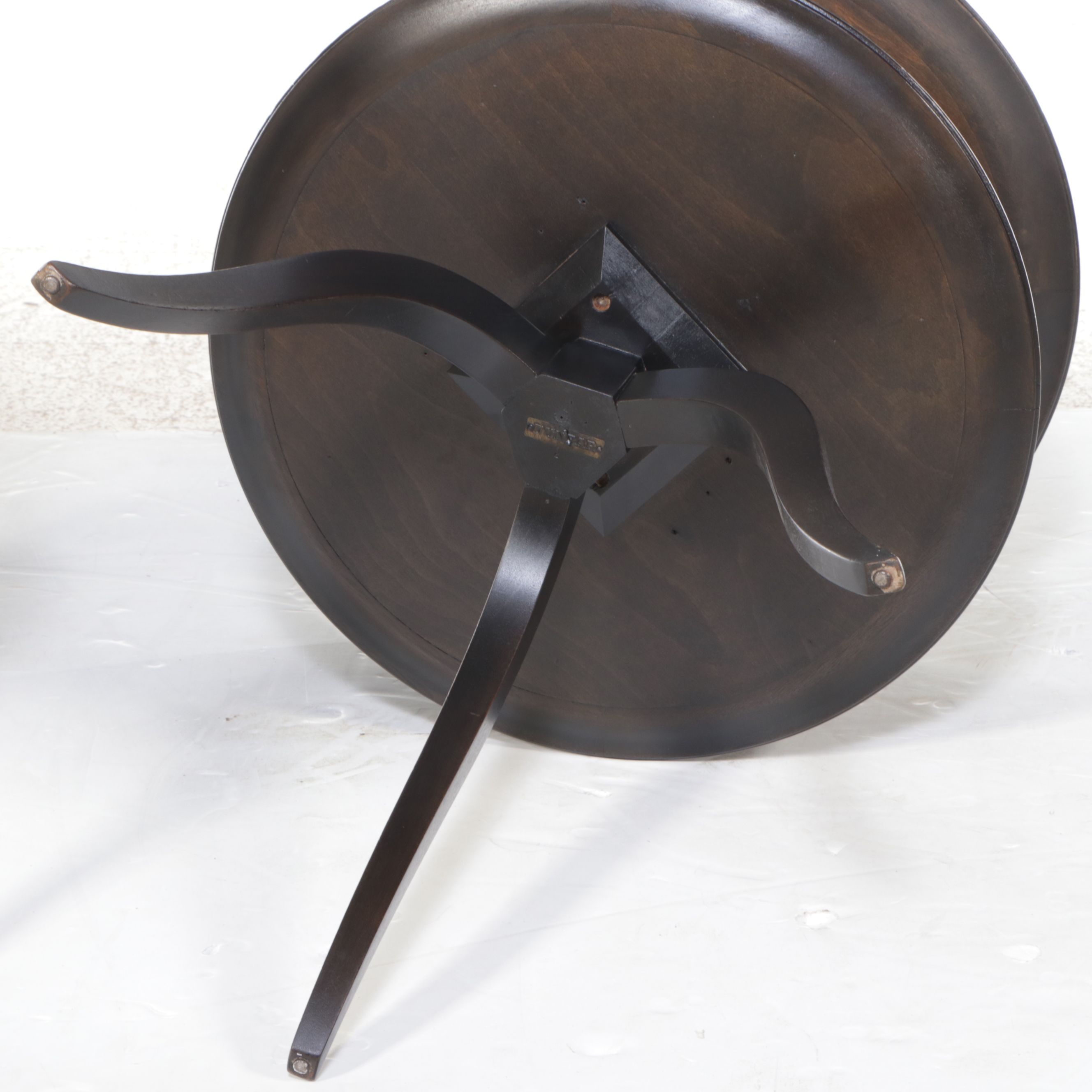 Pair of Edward Wormley for Dunbar Ebonized Wood Two-Tiered Side Tables, 1950s