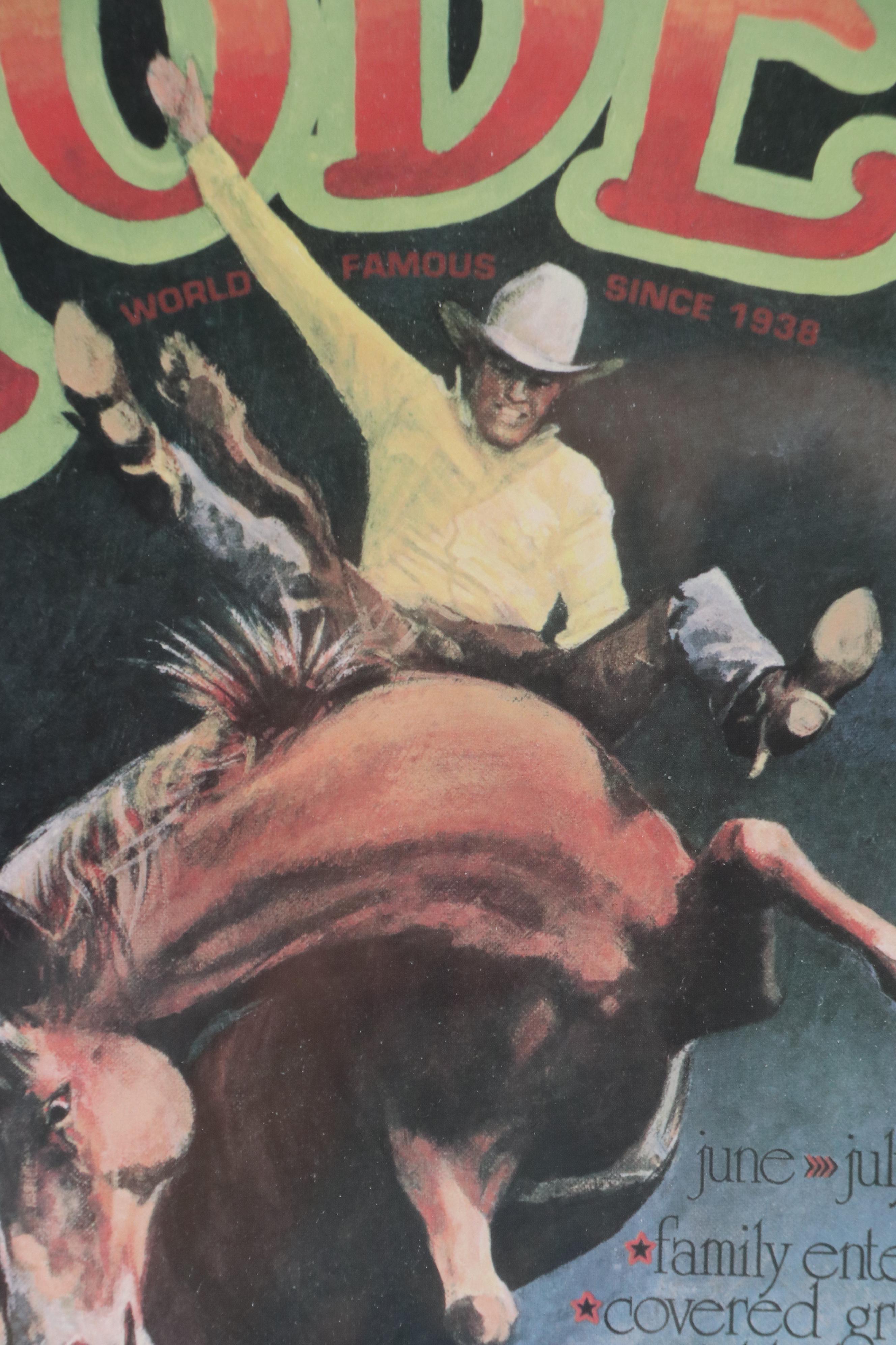 Offset Lithograph Poster "Cody Nite: Tonite Rodeo"